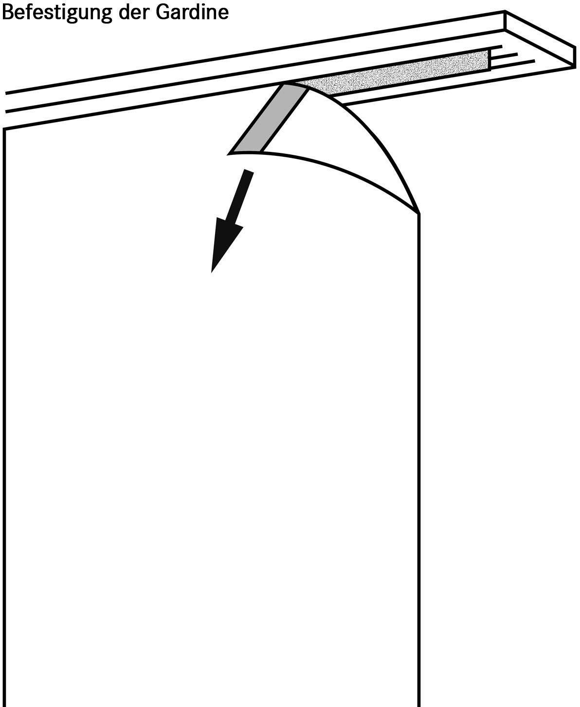 Gerster Paneelgordijn Pius Hxb: 245x60, paneelgordijn uni met bevestigingsmateriaal (1 stuk)