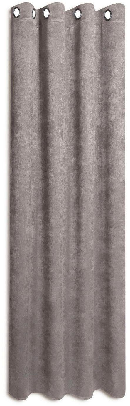 Gerster Gordijn Urban HxB: 235x140, hoogwaardige chenille sjaal met oogjes (1 stuk)