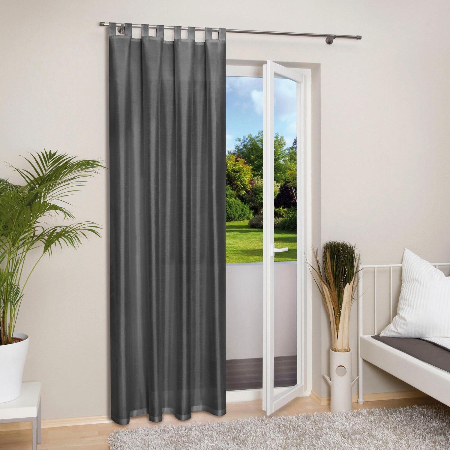 Gerster Gordijn Silko HxB: 235x140, elegante colsjaal van taft (1 stuk)