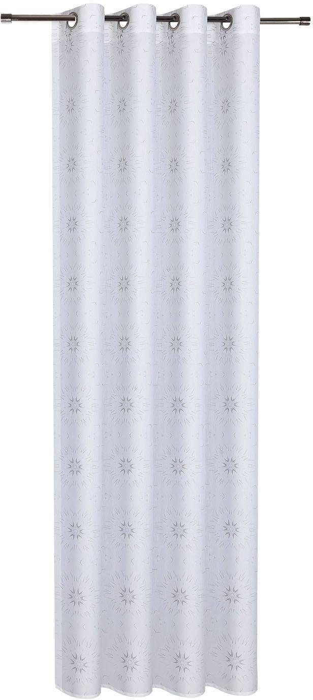 Gerster Gordijn Gian HxB: 235x140, moderne sjaal met gaatjes bedrukt (1 stuk)