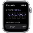 apple smartwatch watch nike se gps, 44 mm zilver