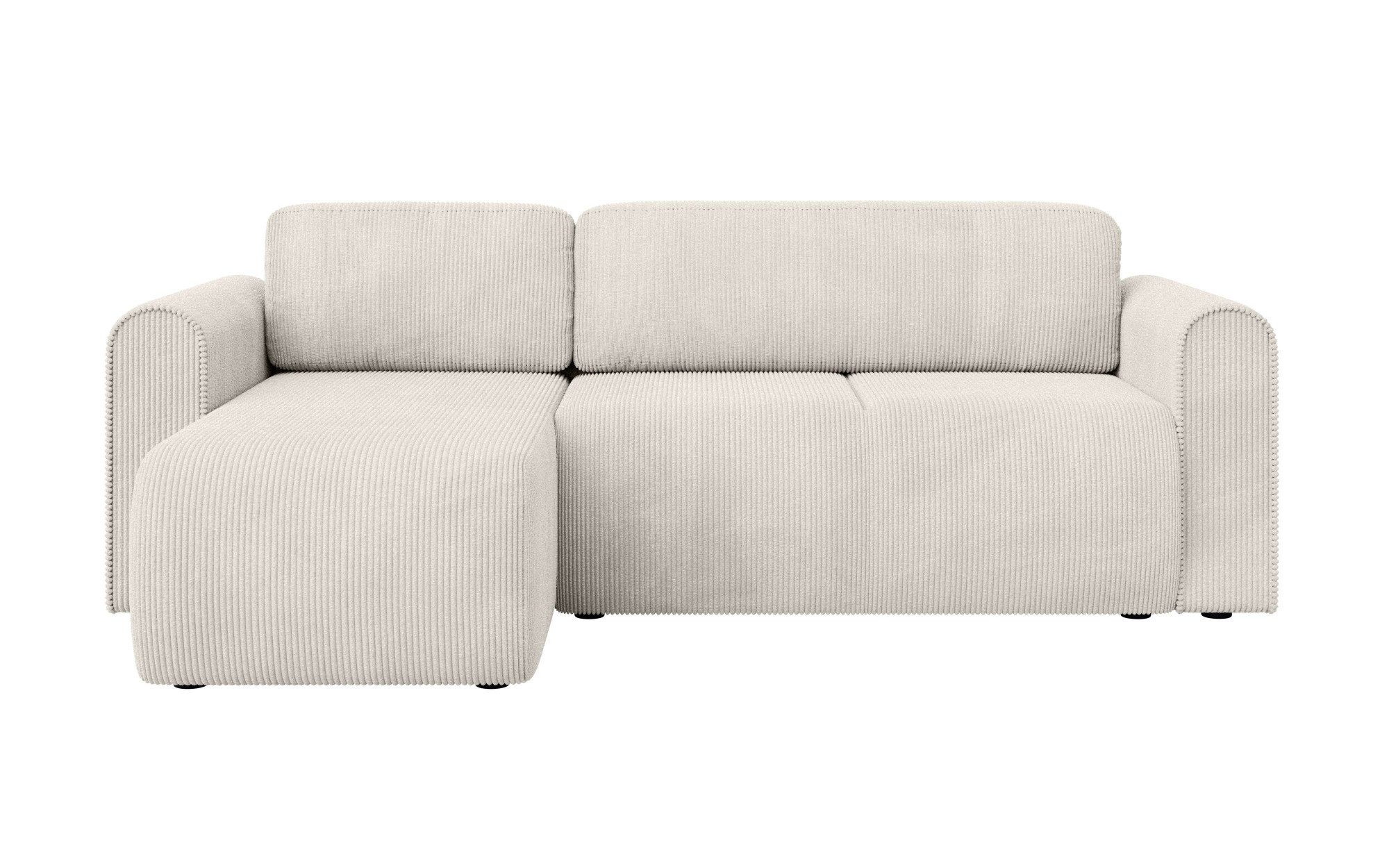 INOSIGN Hoekbank Zacharia optioneel slaapbank met opbergruimte, B/D/H 250/166/86 cm L-vorm met golfondersteuning, recamière aan beide zijden te monteren