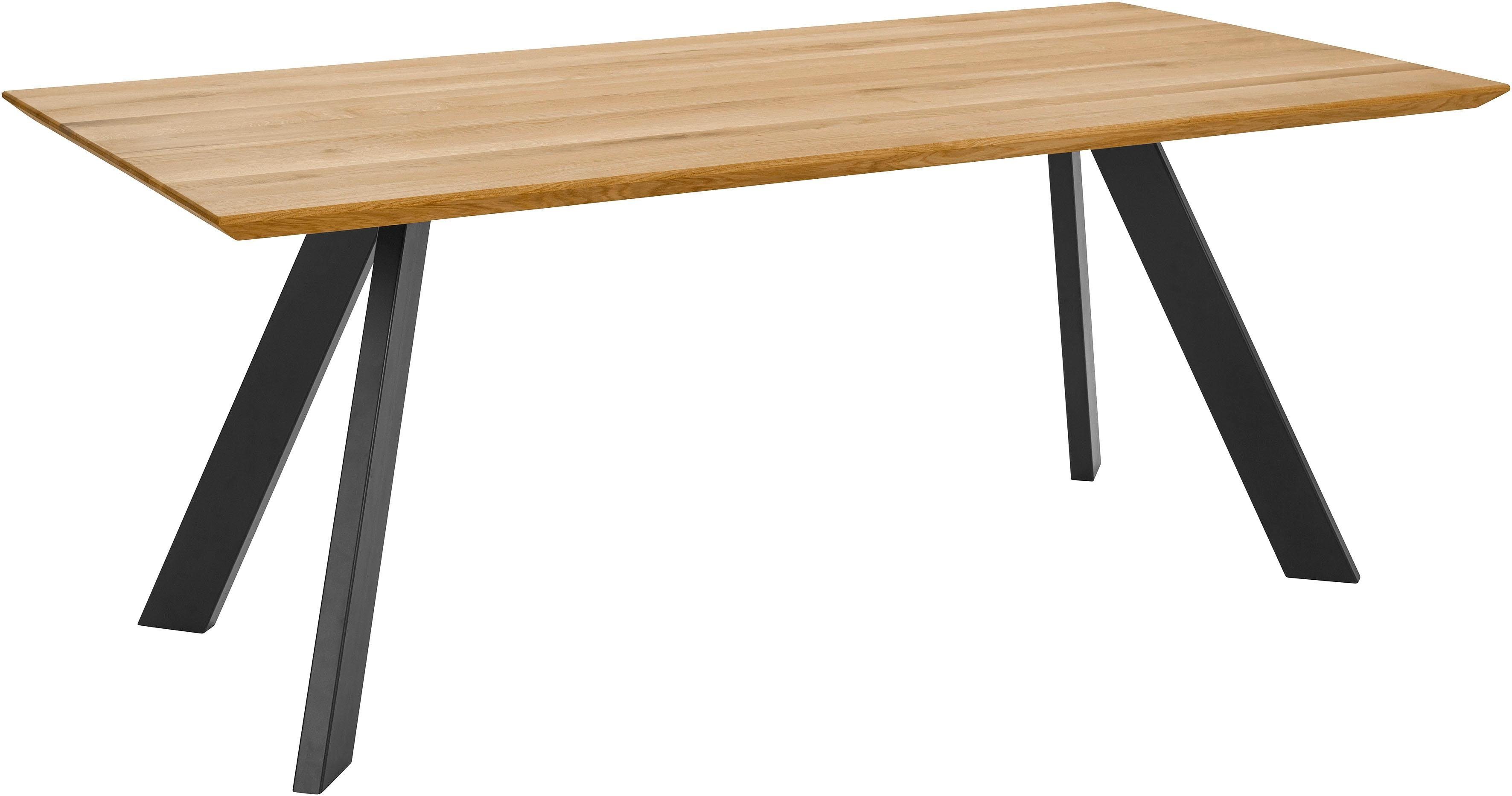 Premium collection by Home affaire Eettafel Barnet met massief tafelblad in hoekige vorm