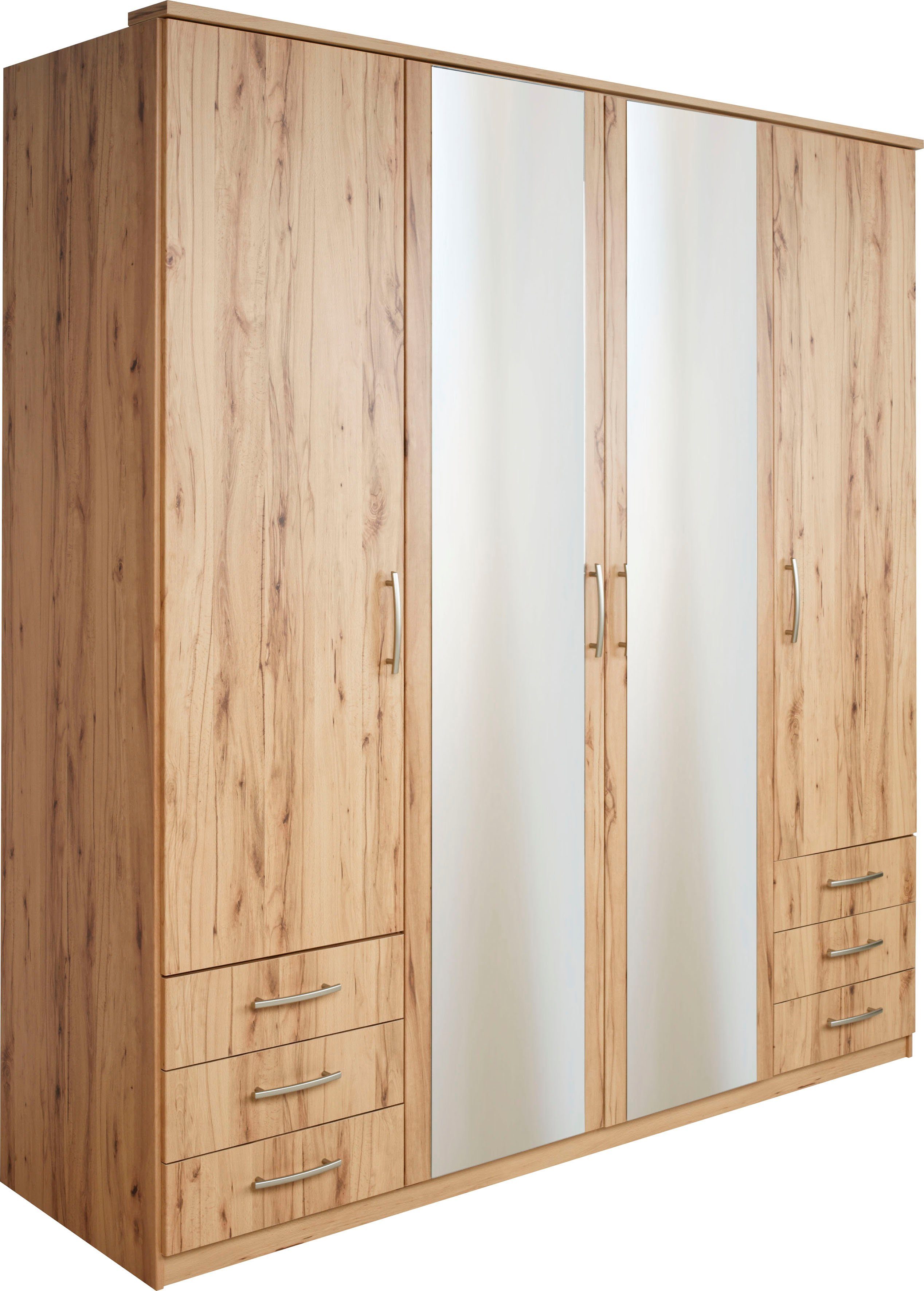 priess Kledingkast Husum met decoratieve krans, optioneel met lades