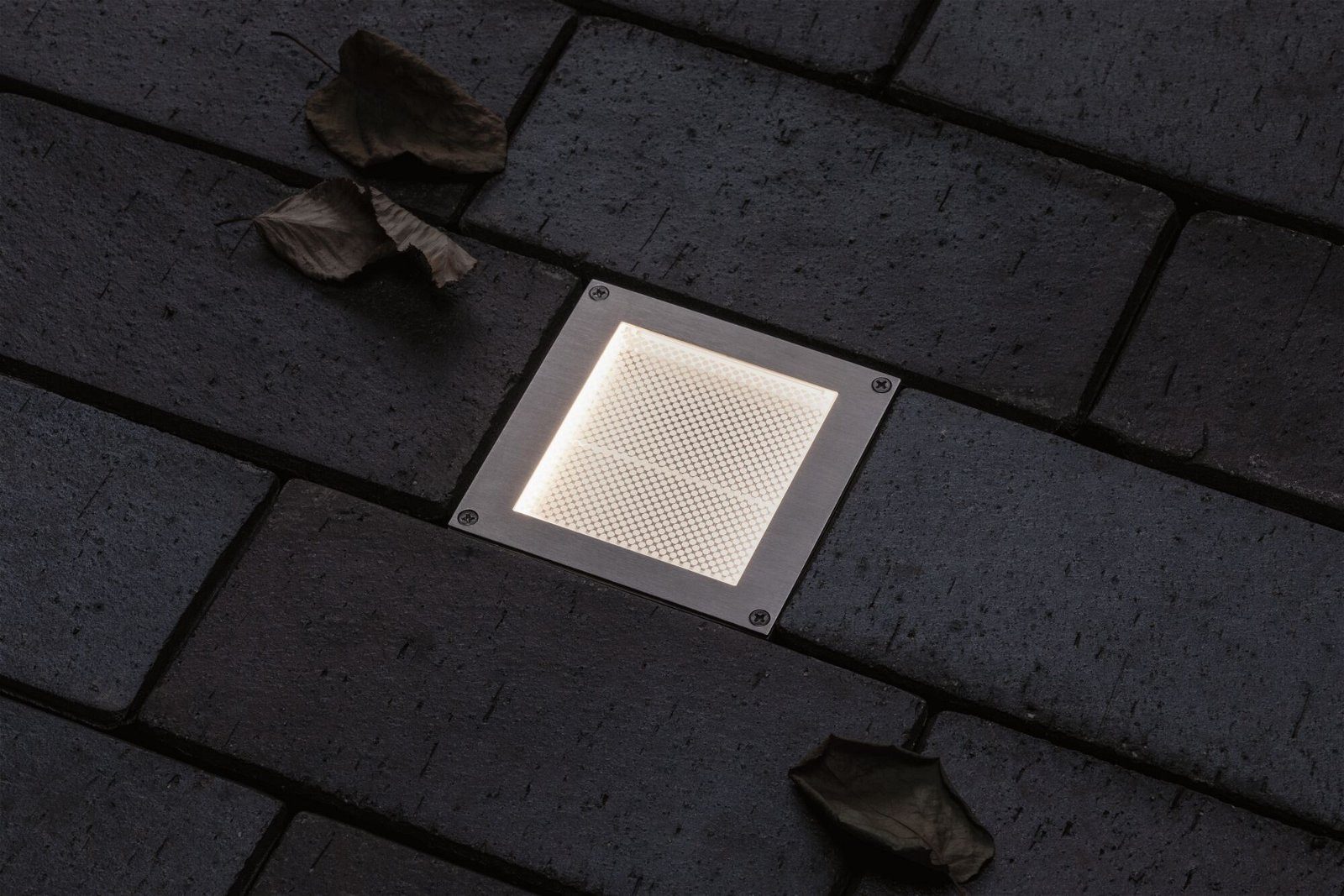 Paulmann Ledinbouwlamp Brick IP67 vierkant 100x100mm 1W 18lm 230V roestvrij staal (1 stuk)