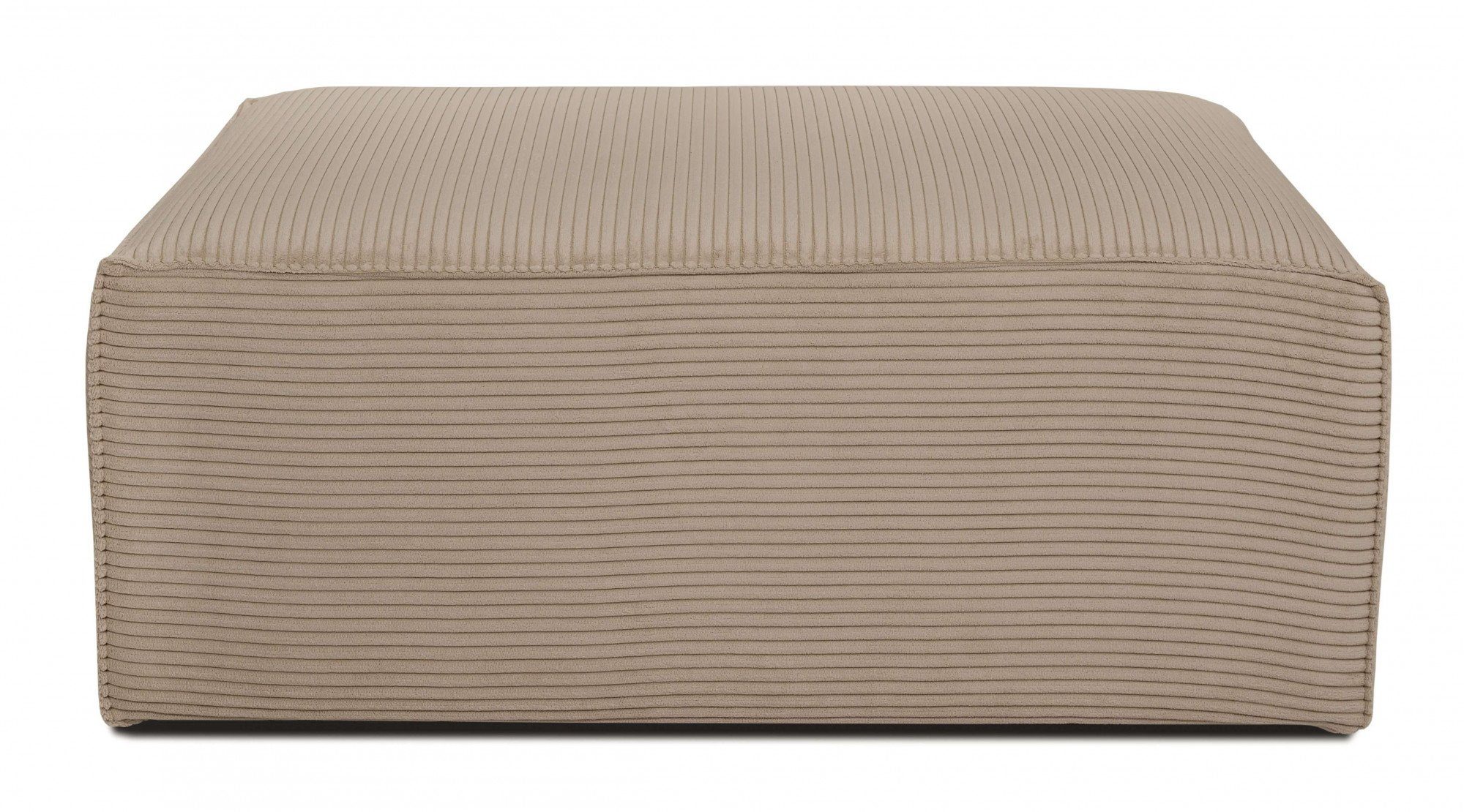 INOSIGN Hocker Clayton met een trendy ribfluwelen bekleding
