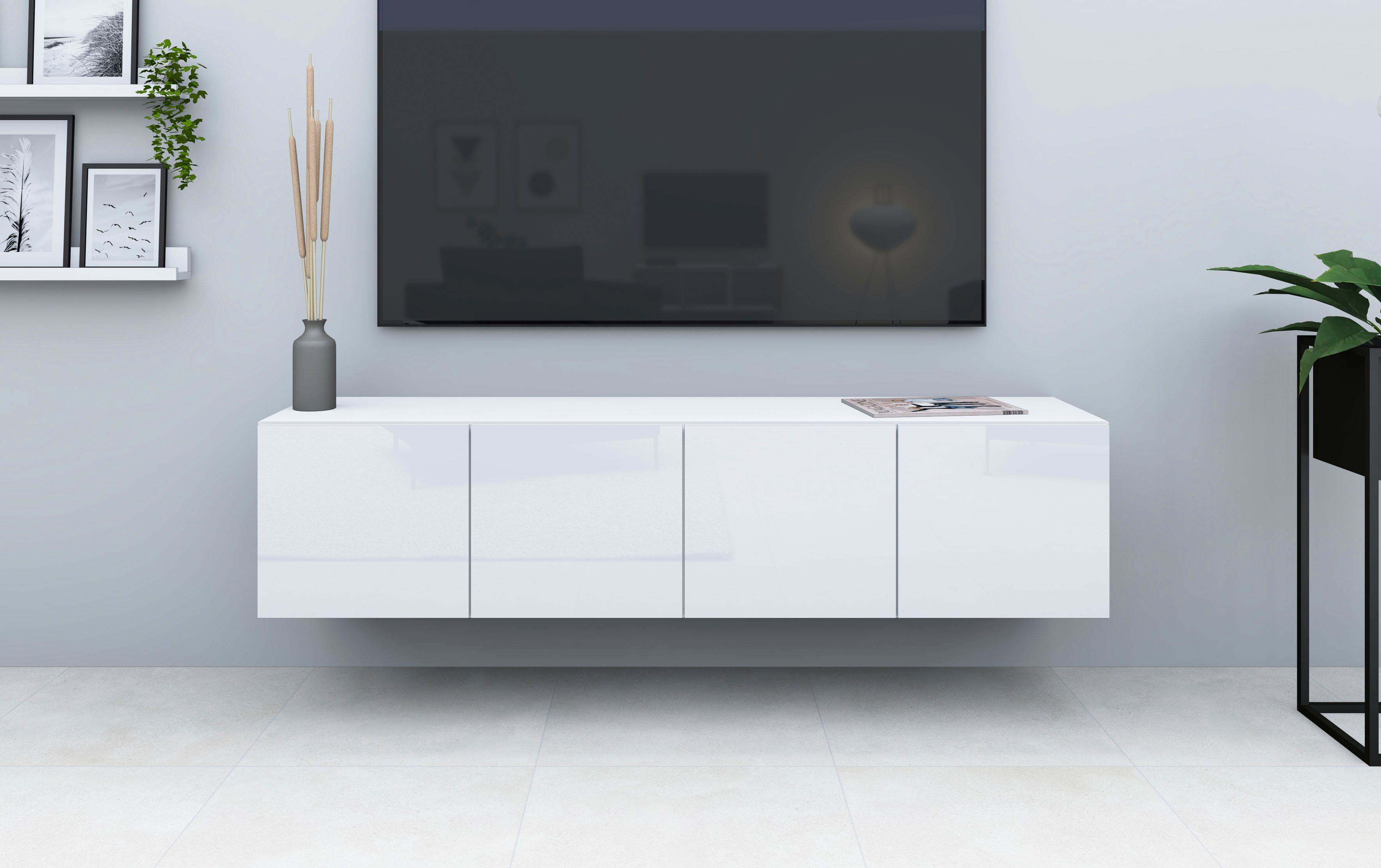borchardt Möbel Tv-meubel Vaasa Breedte 152 cm, alleen hangend