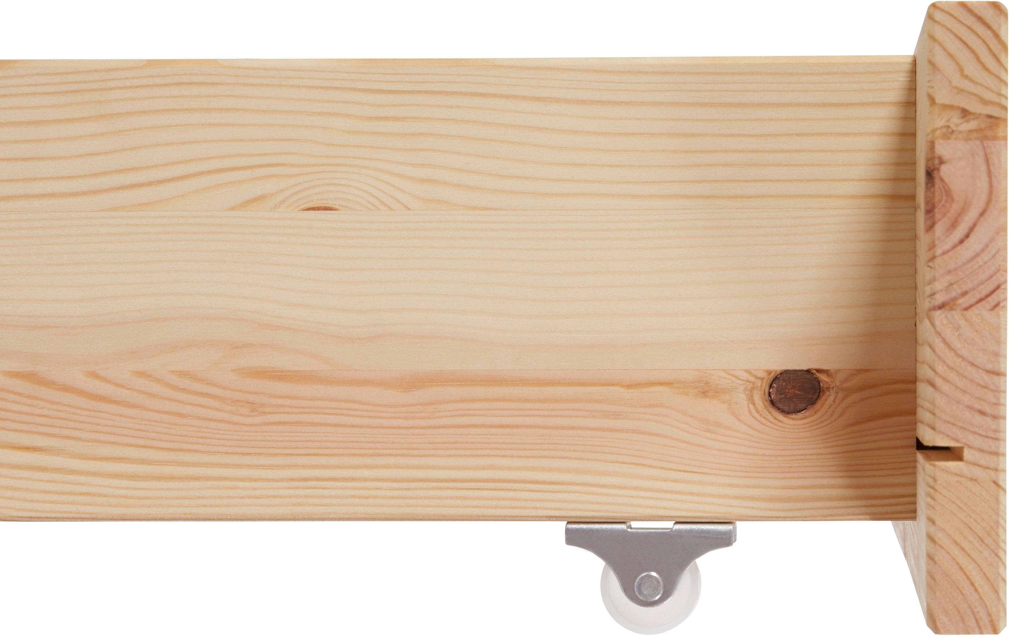 Home affaire Palletbed "ALASCO" BESTSELLER! Met lade gecertificeerd massief hout, uit te breiden tot tweepersoons- of familiebed
