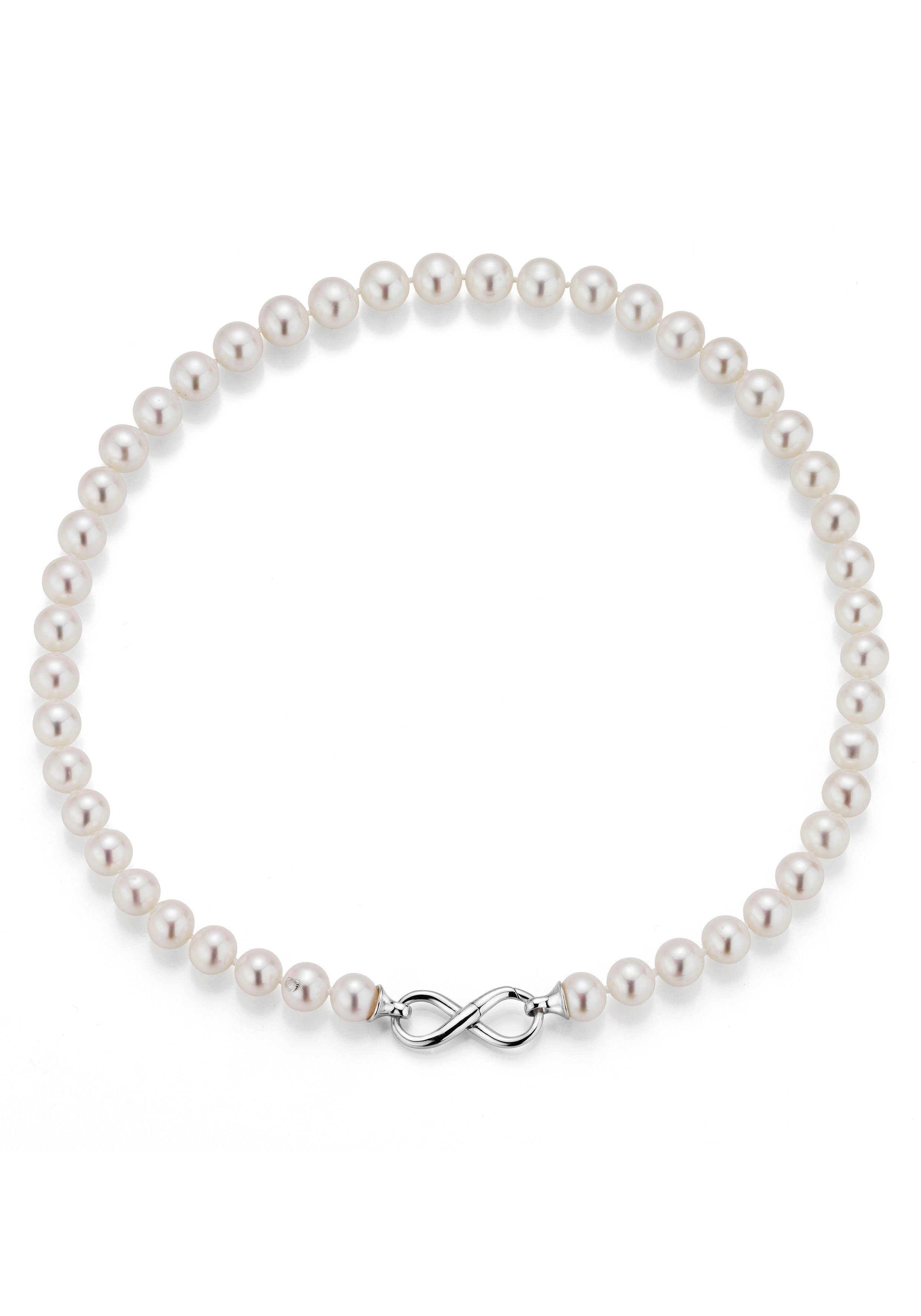 Adriana Parelsnoer Bellagio - Infinity/eeuwige band, B4-S, B4-W-7 Made in Germany - met zoetwater- of Tahitiparel
