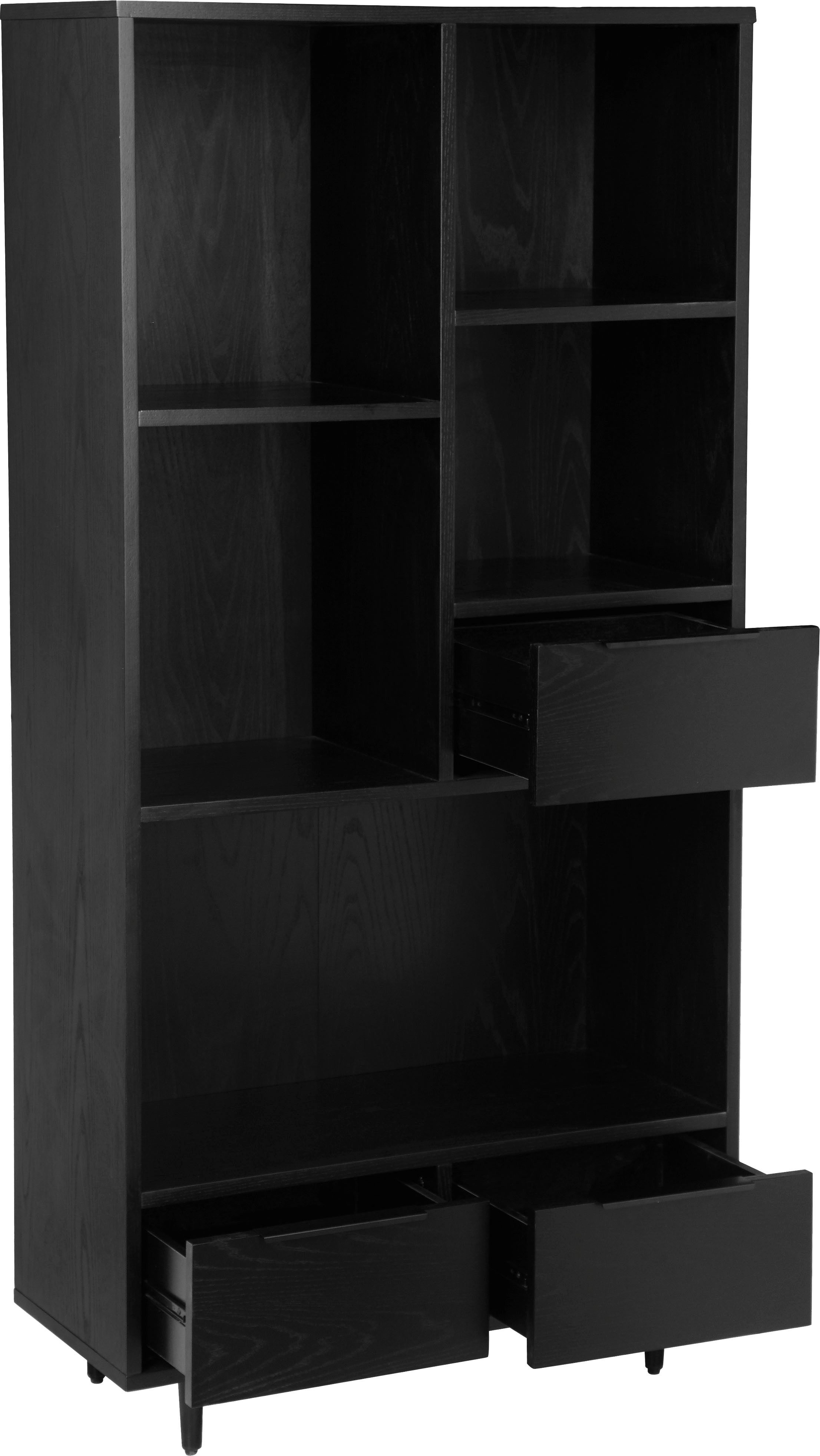 Guido Maria Kretschmer Home&Living Highboard Priya van mdf-hout, met metalen poten en grepen, breedte 80 cm