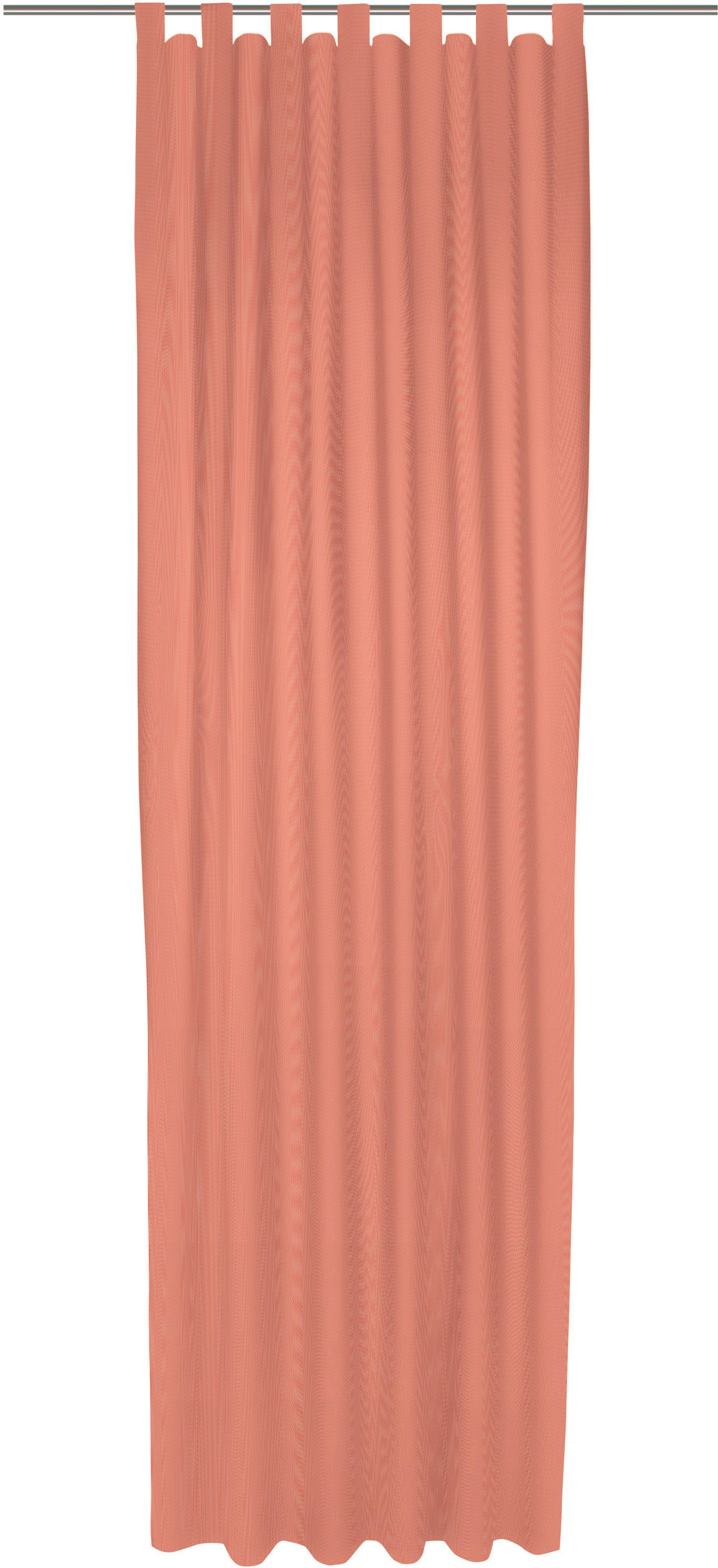 Wirth Gordijn Uni Collection Light (1 stuk) kant & klaar gordijnen maat 142 cm x 305 cm oranje