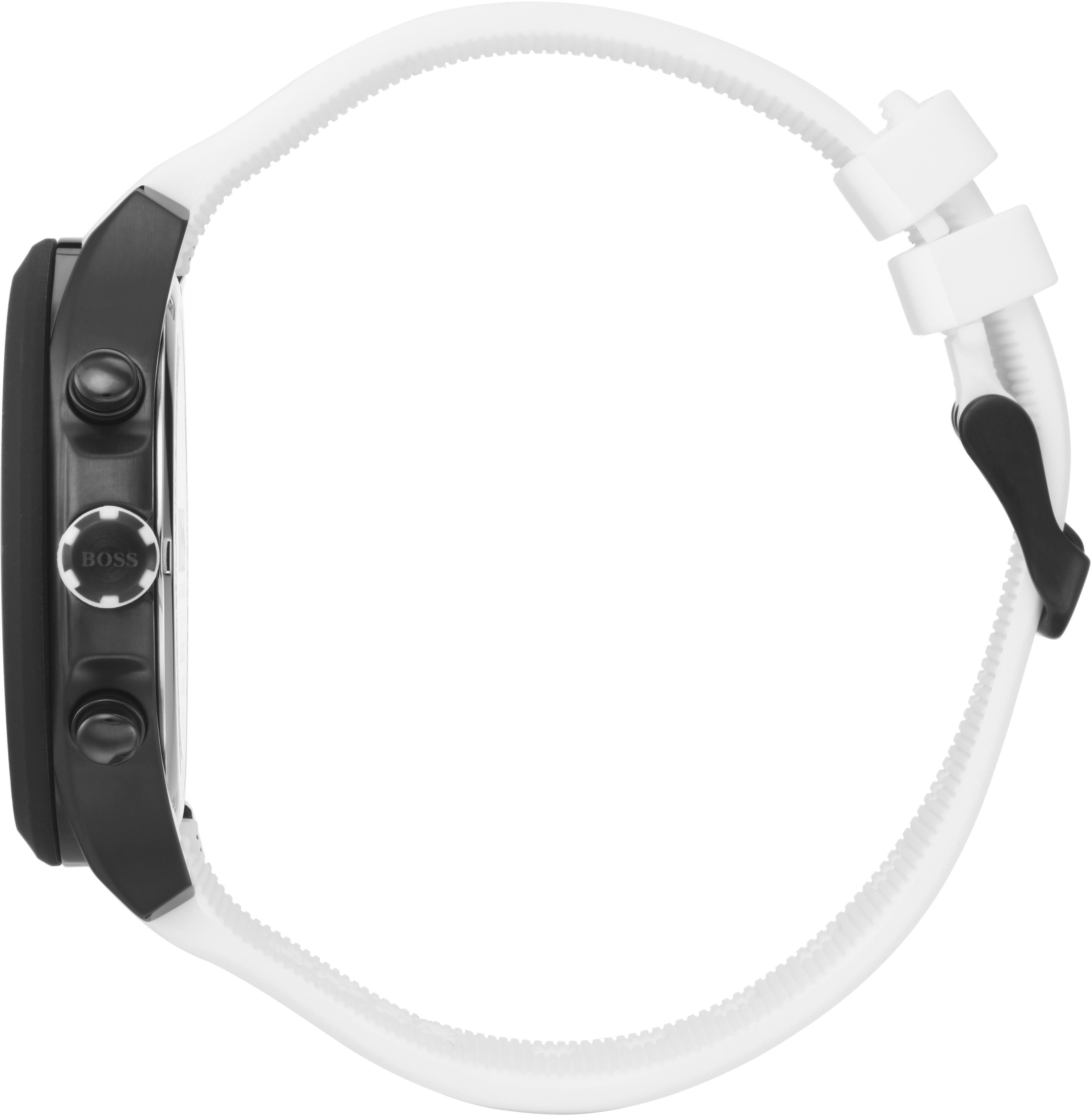 Boss Chronograaf Velocity Quartz horloge, herenhorloge, armbanduhr, stopfunctie, siliconen band