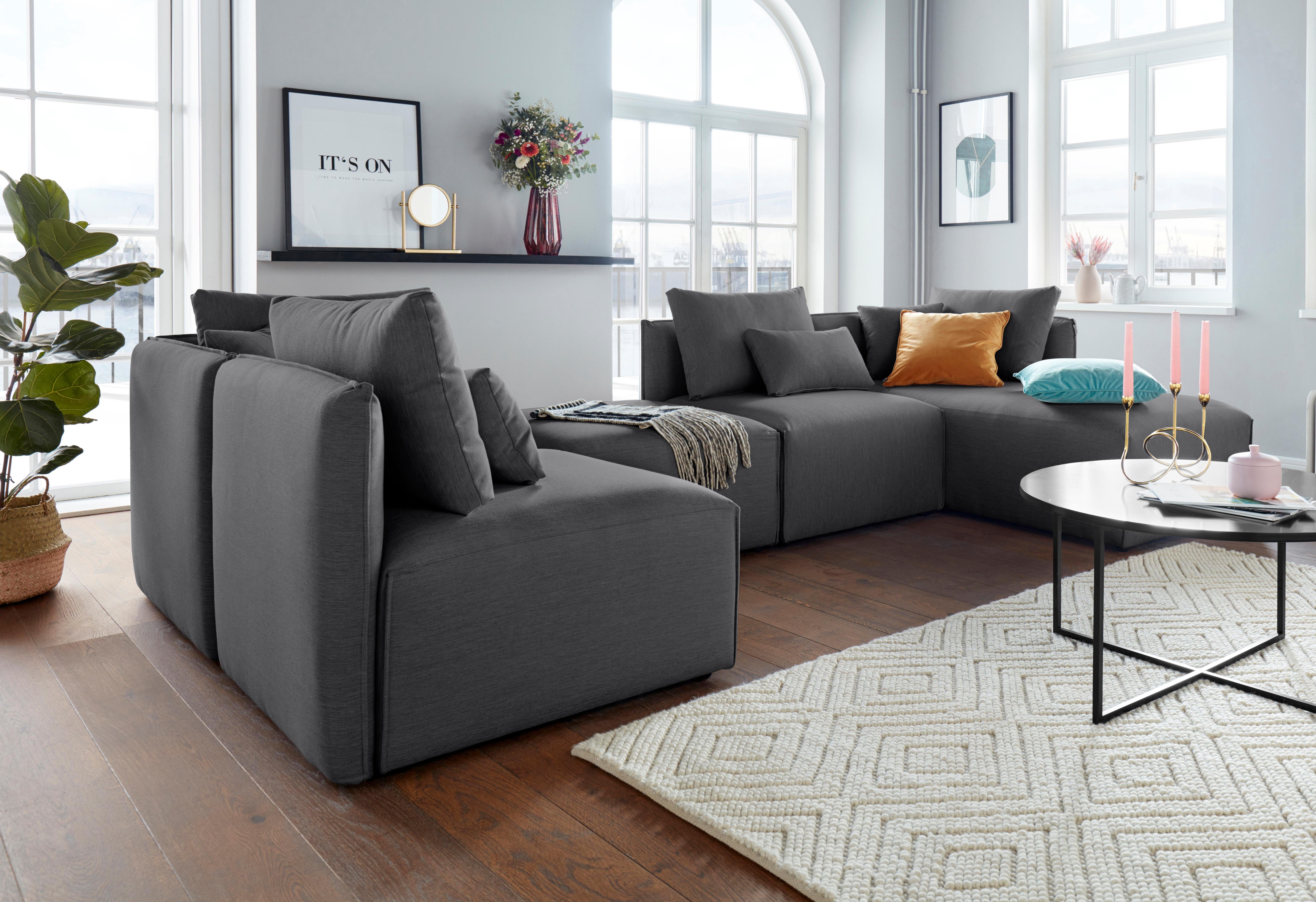 andas Fauteuil Nöre Modulair - om samen te stellen, in vele stofkwaliteiten en kleuren