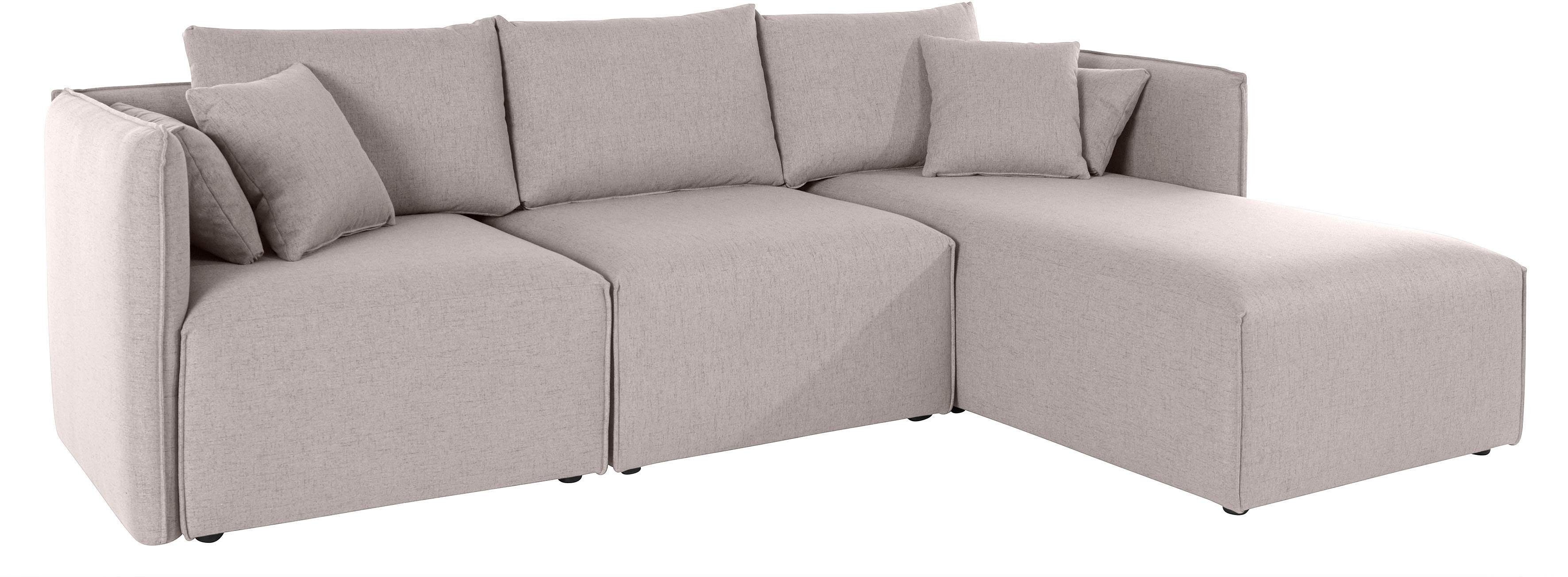 andas Hoekbank Nöre L-vorm 3 delen, in vele bekledingskwaliteiten en kleuren. module onderdelen zie "nöre" (3-delig)