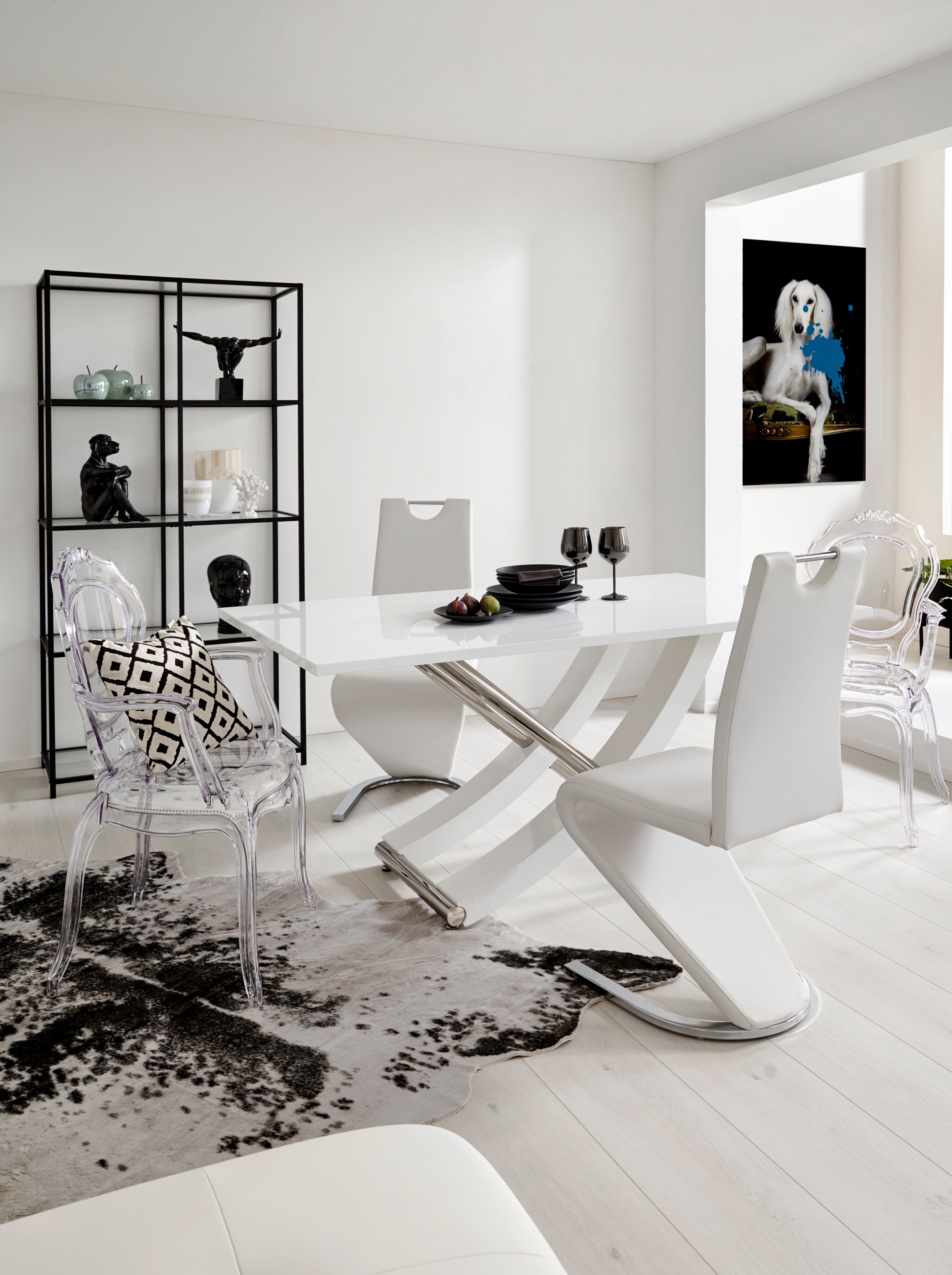 INOSIGN Eettafel Kaleo, TOPSELLER! Breedte 160 cm, modern ontwerp, stabiel, hoogglans