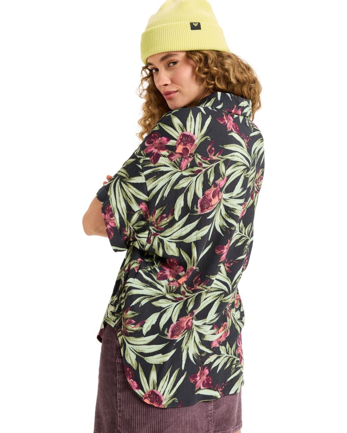 Roxy Overhemd met korte mouwen Beachy Nostalgia Crinkle