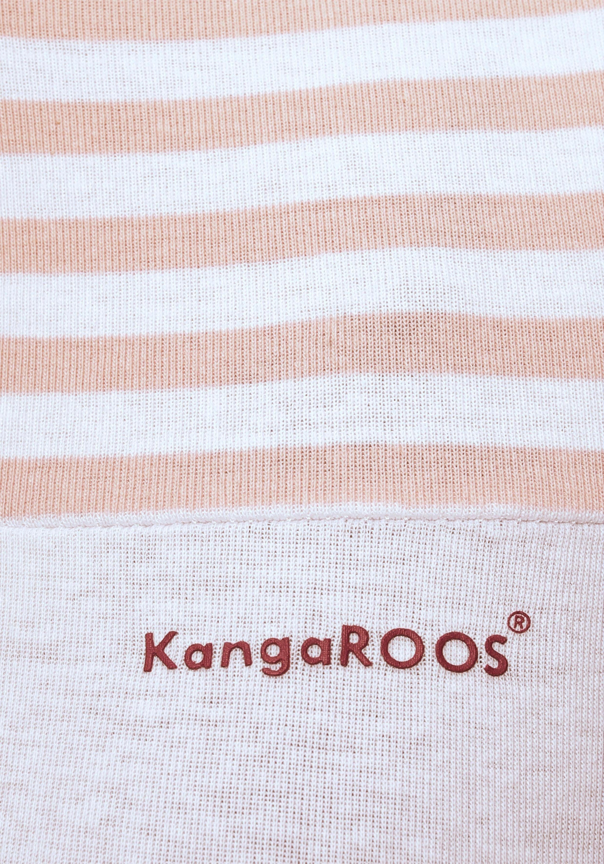KangaROOS Capuchonshirt Lange mouwen, zeer figuurvolgend, met colourblocking-look