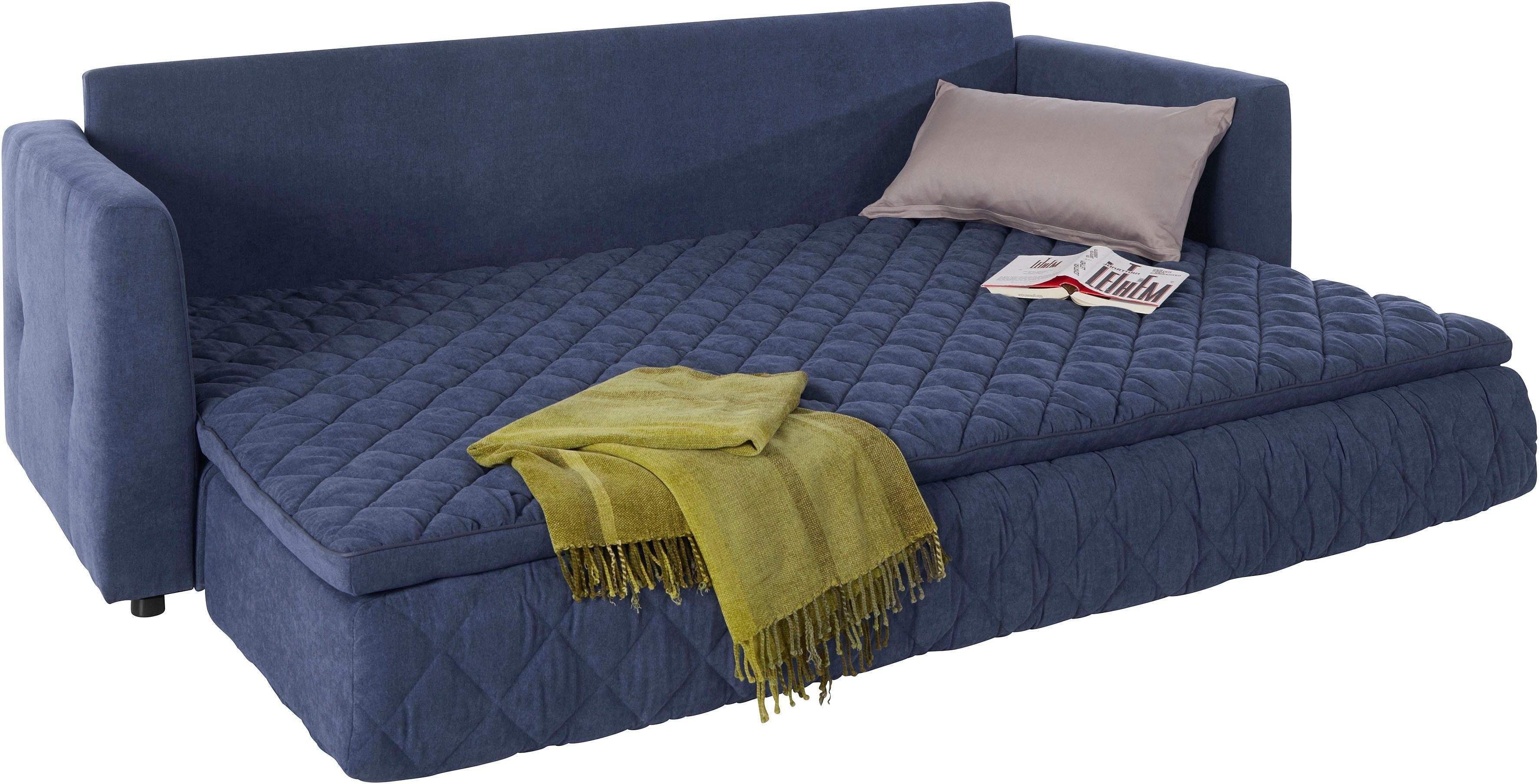 INOSIGN Slaapbank Kelly Inclusief topmatras, met binnenvering, bekleding is afneembaar