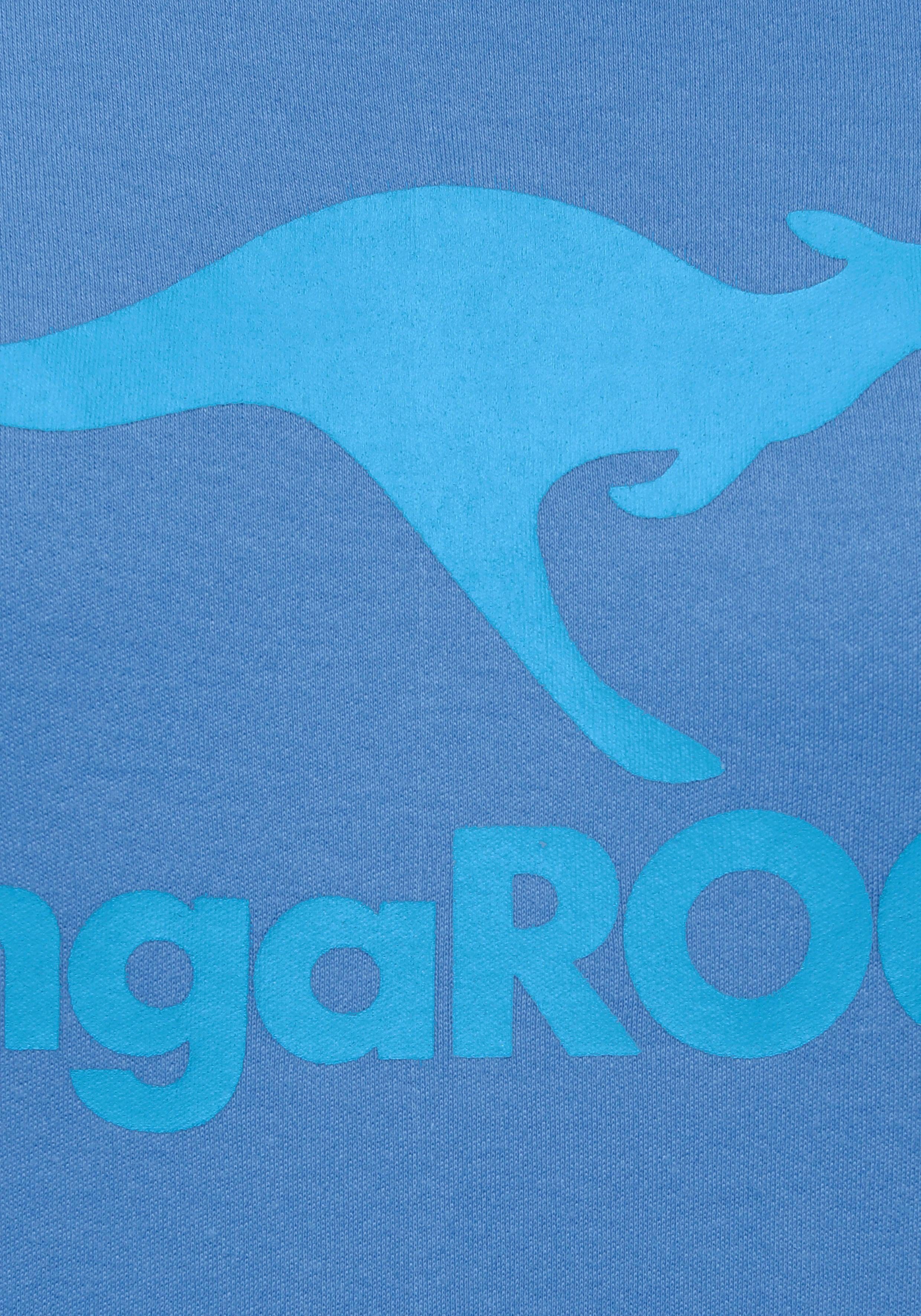 KangaROOS Sweatshirt Lange mouwen, figuurvolgende snit, met print, ronde hals