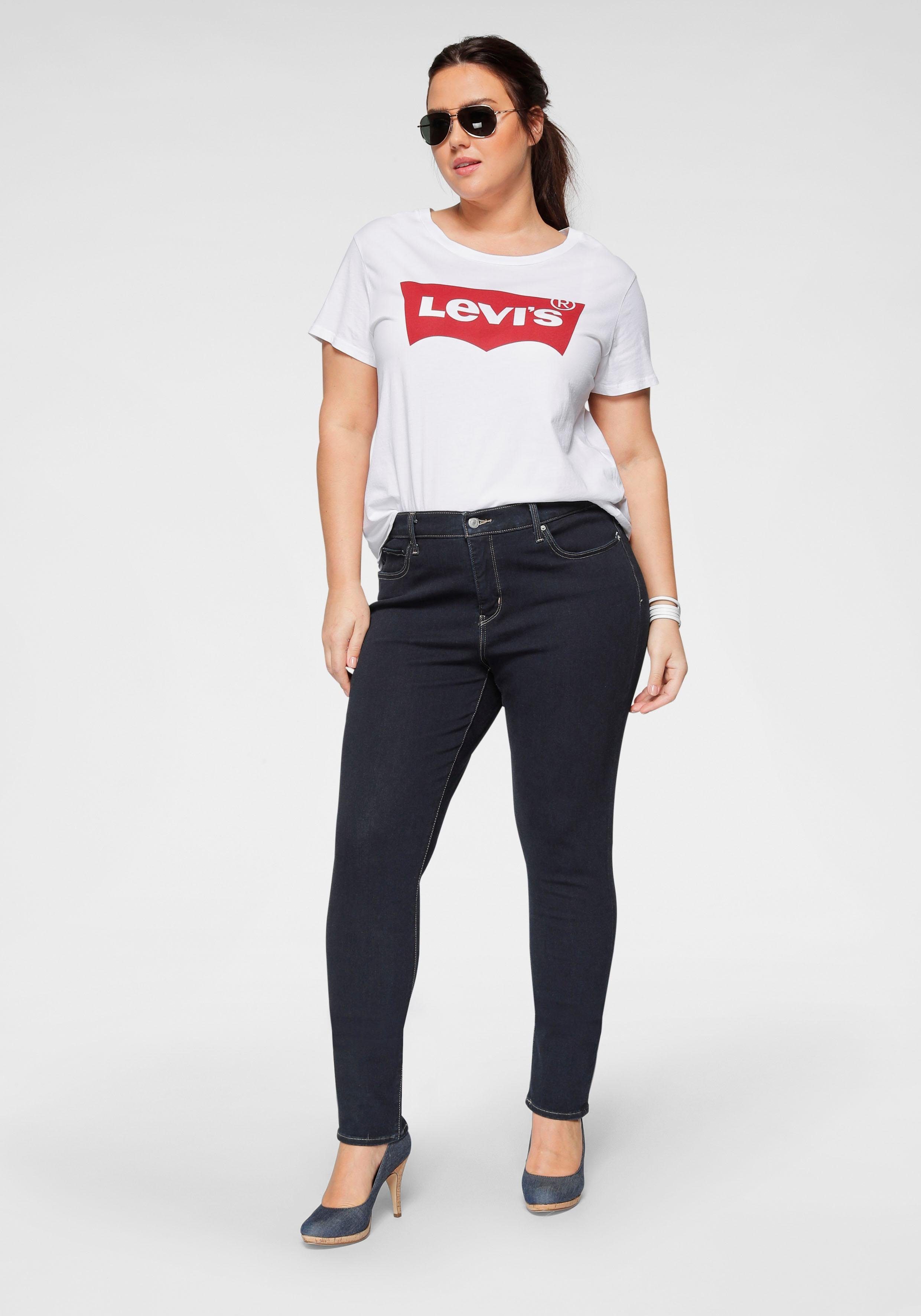 Levi's® Plus T-shirt Perfect Tee met batwing-logo