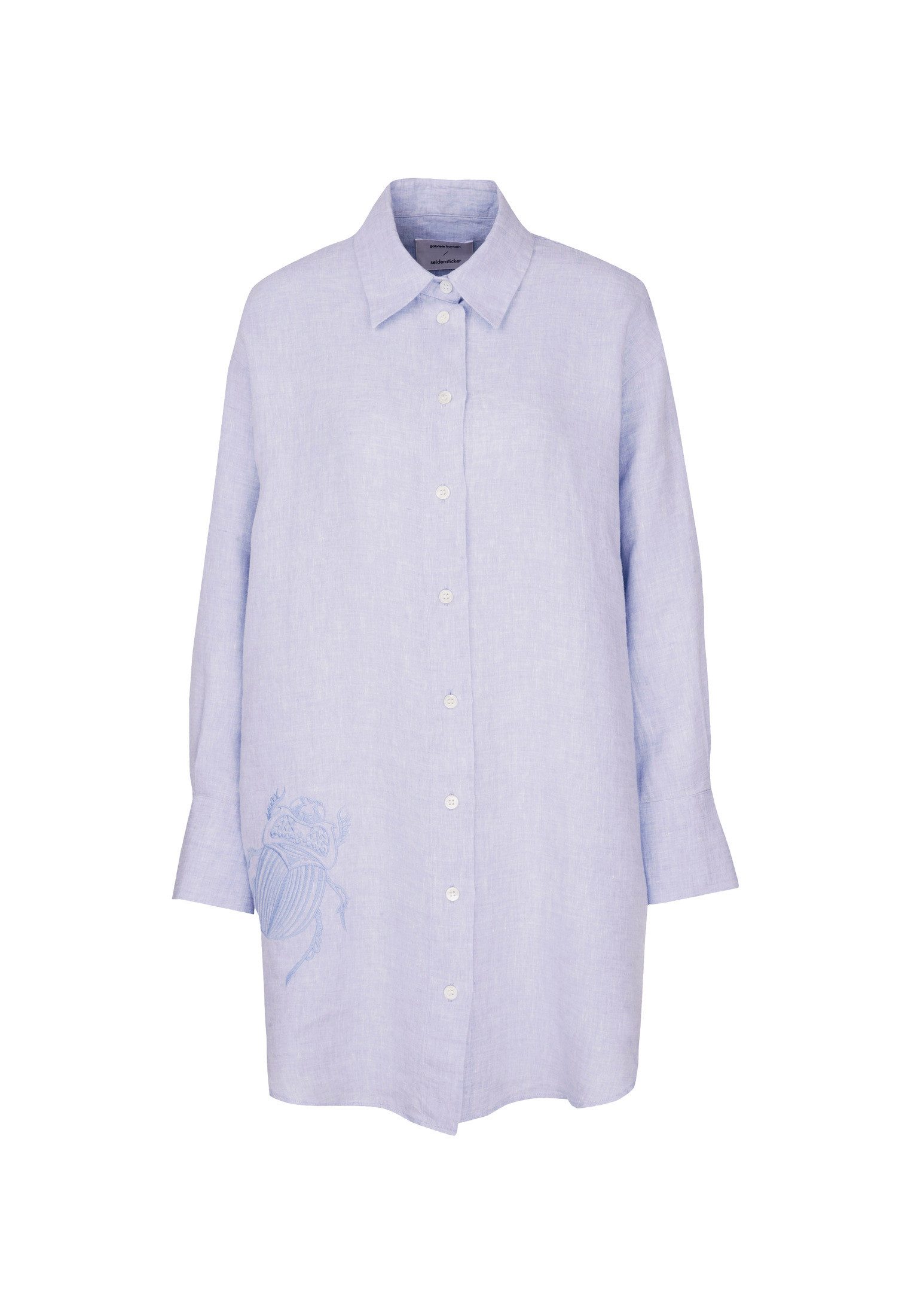 seidensticker Lange blouse Zwarte roos Lange mouwen kraag uni