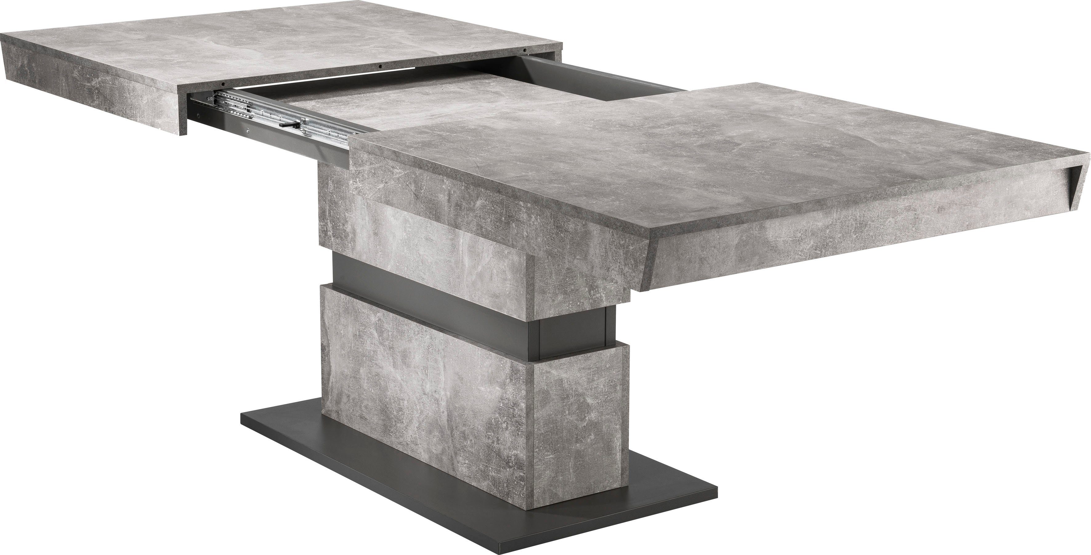 byLIVING Eettafel Matthew met uittrekfunctie, breedte 140-195 cm of 160-215 cm