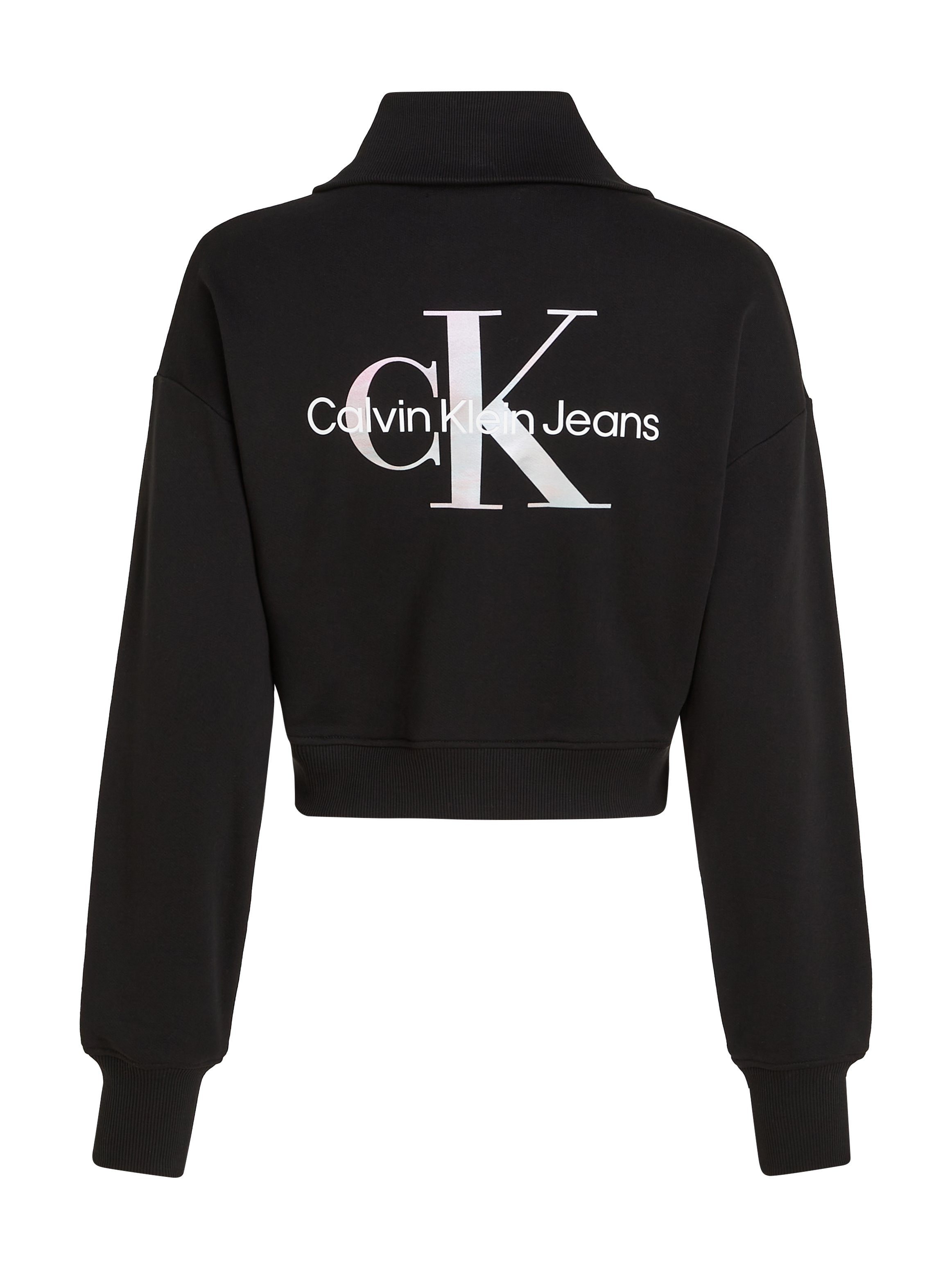 Calvin Klein Sweatvest DIFFUSED MONOLOGO ZIP-THROUGH