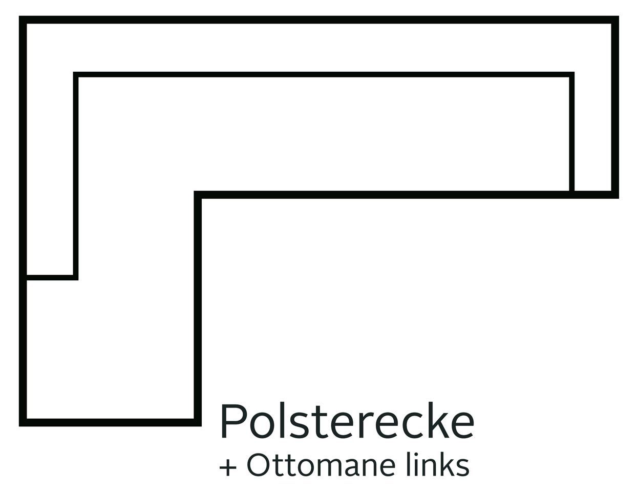 andas Hoekbank Janek L-vorm met binnenvering en opstaande naad in scandinavisch design