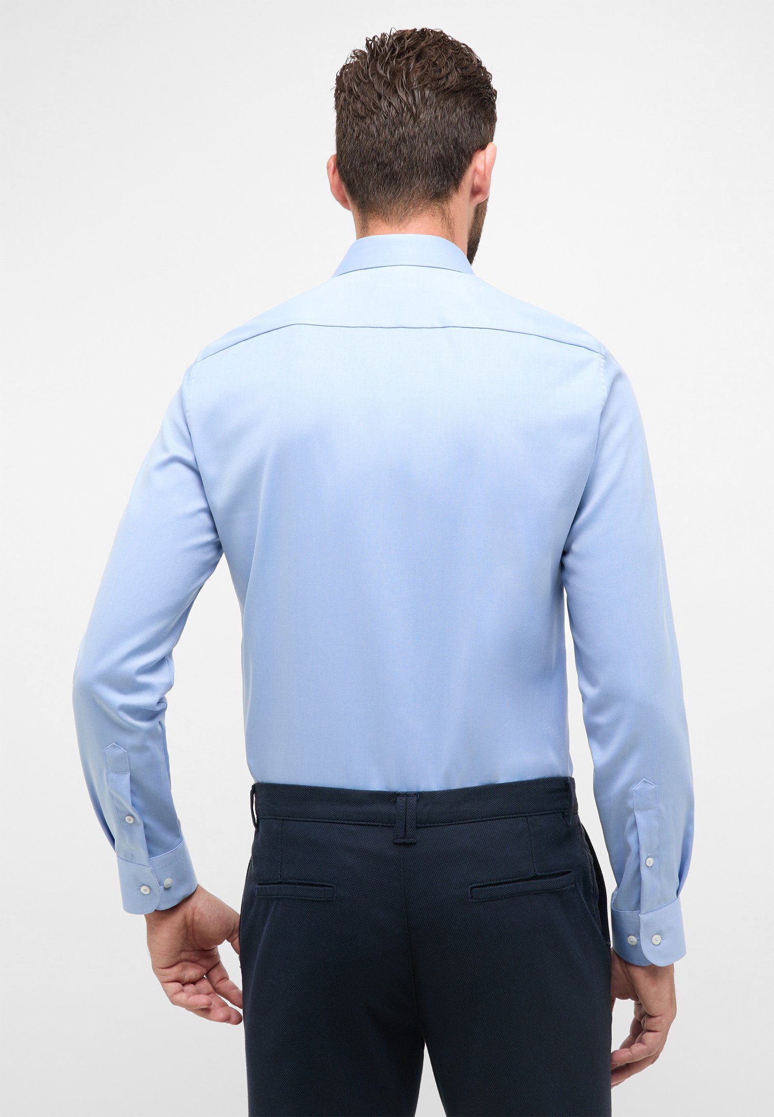 Eterna Overhemd met lange mouwen Slim fit NON IRON (strijkvrij)