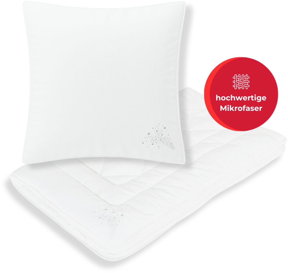 my home Synthetisch dekbed + hoofdkussen Baca, 2-delige dekbed 135x200 of 155x220 cm met kussen 80x80 cm (voordeelset)