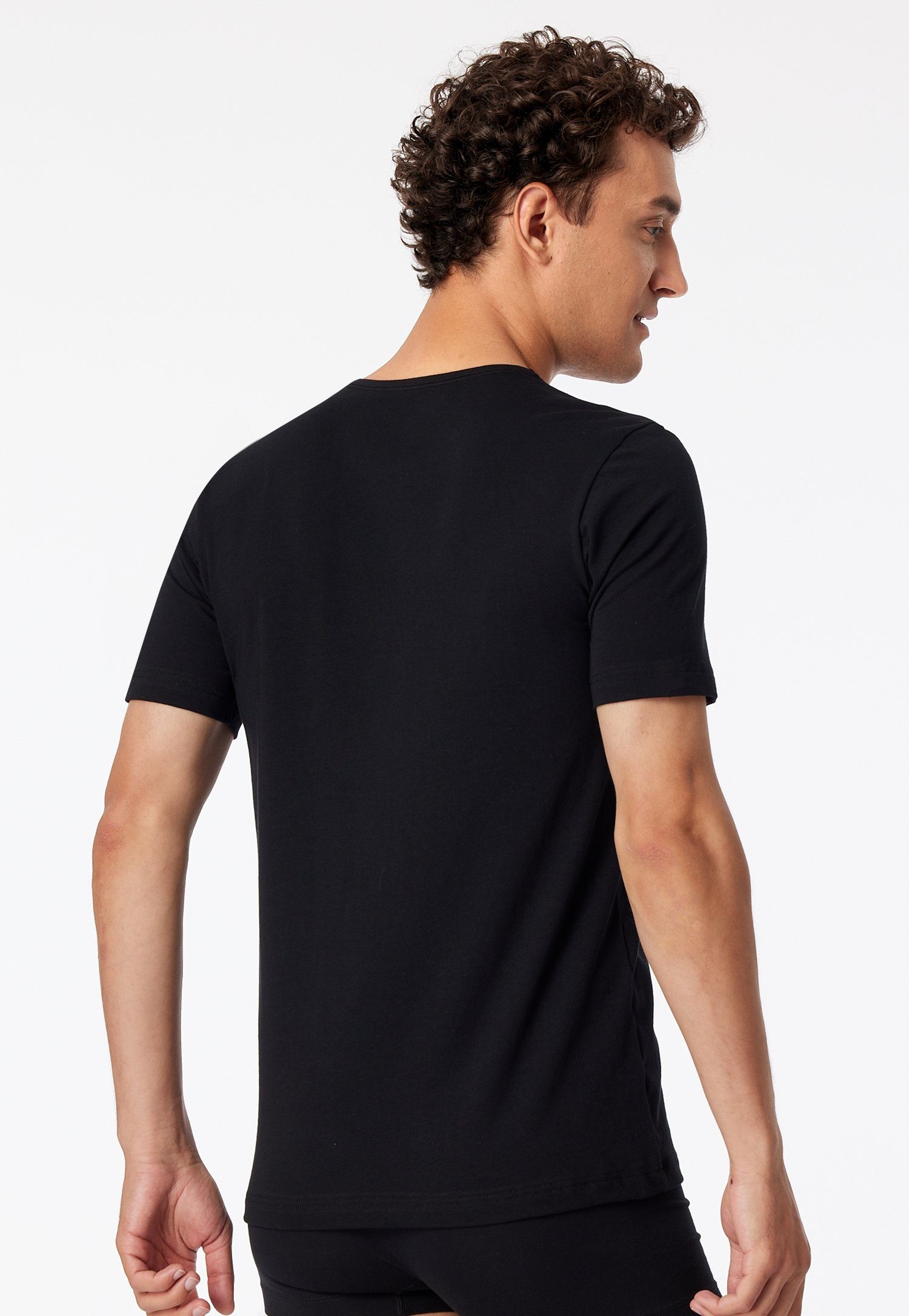 Schiesser T-shirt 95/5 met ronde hals (2 stuks, Set van 2)