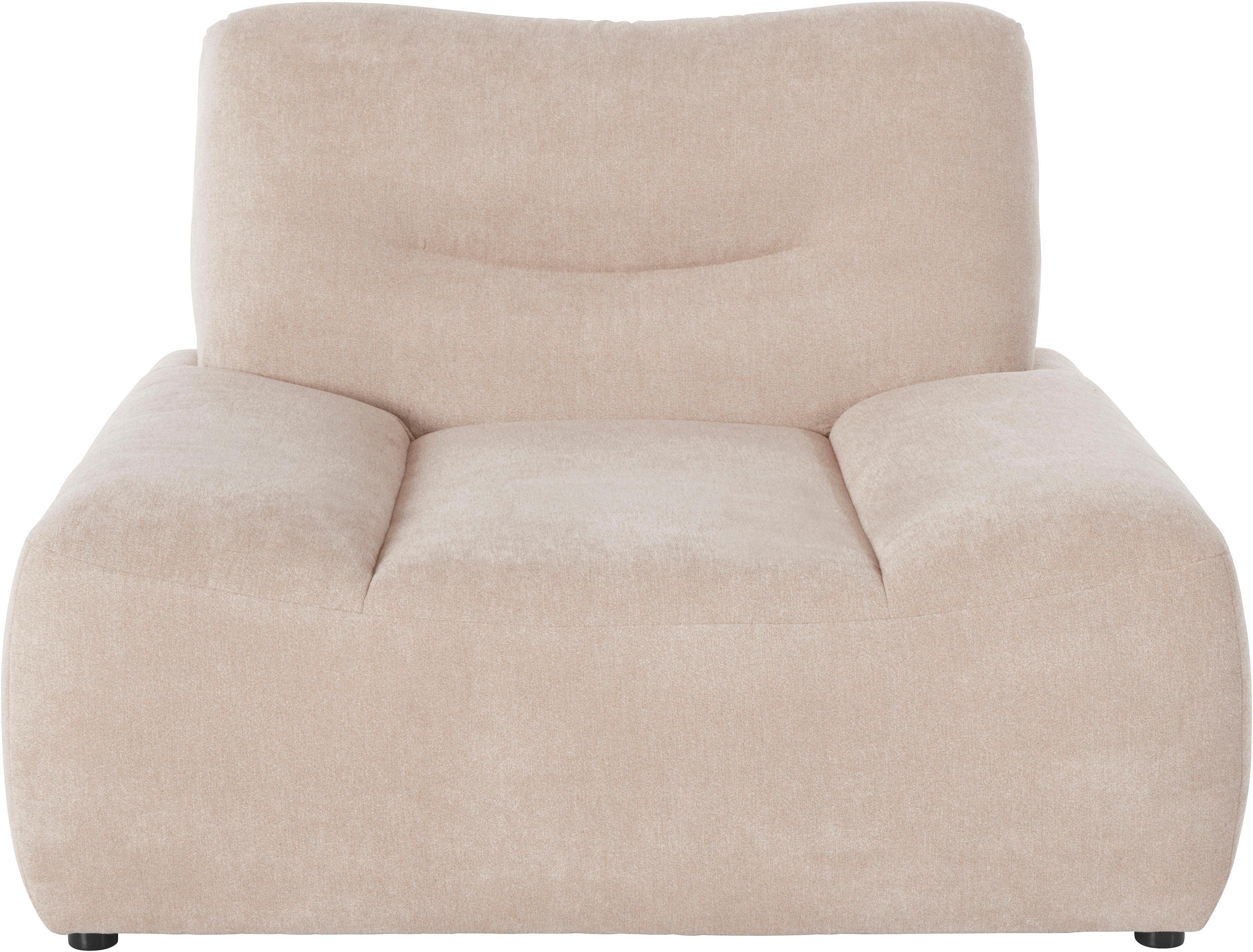 DOMO collection Fauteuil Cesena modern, elegante platte armleuningen, comfortabel