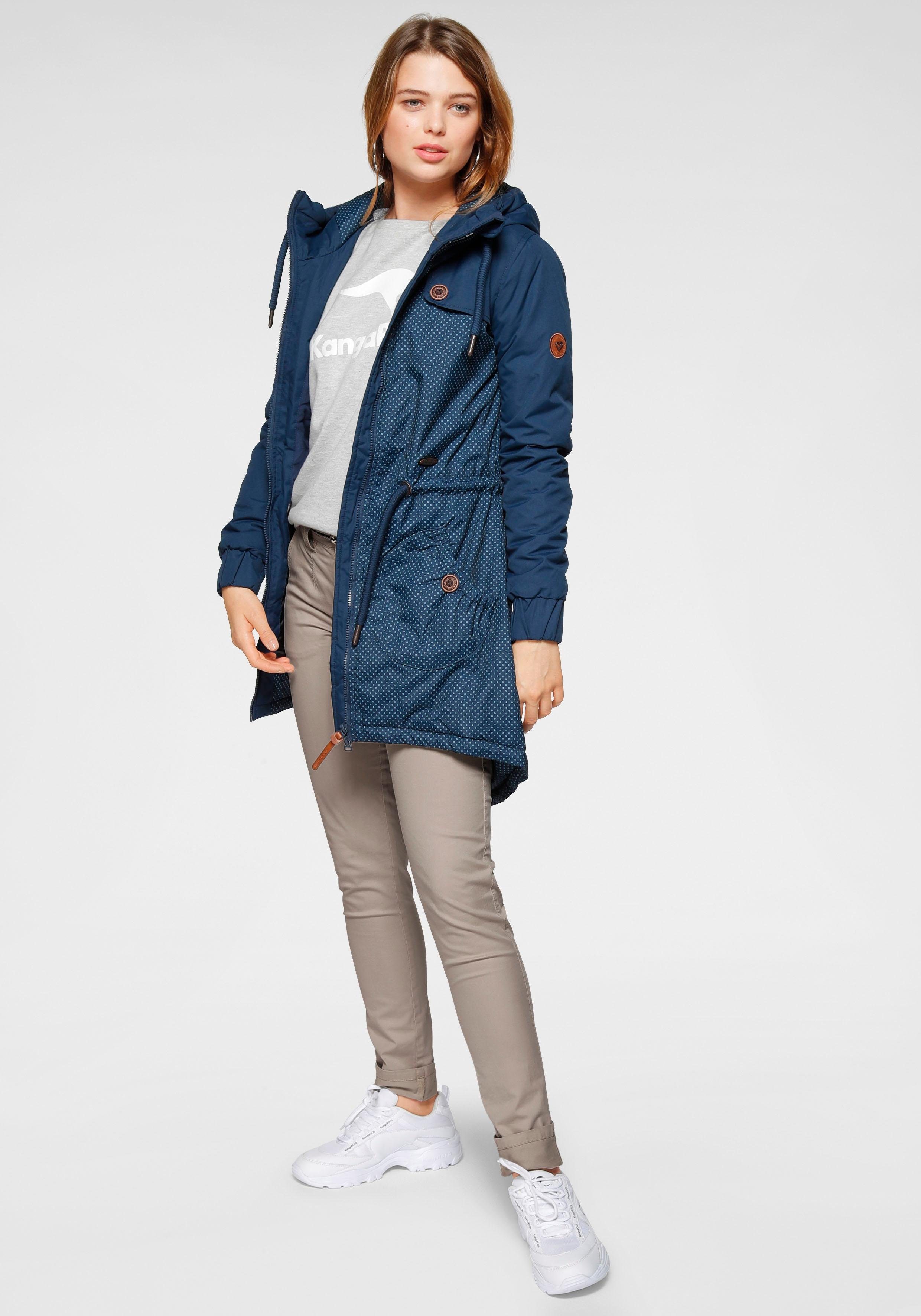 KangaROOS Chino in smal model, met koord te strikken (set, 2-delig, Met riem)