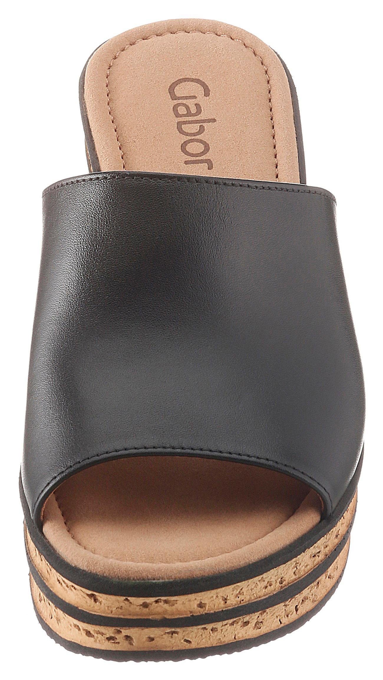 Gabor Slippers , sleehak, zomerschoen, slipper, geraffineerd hielontwerp