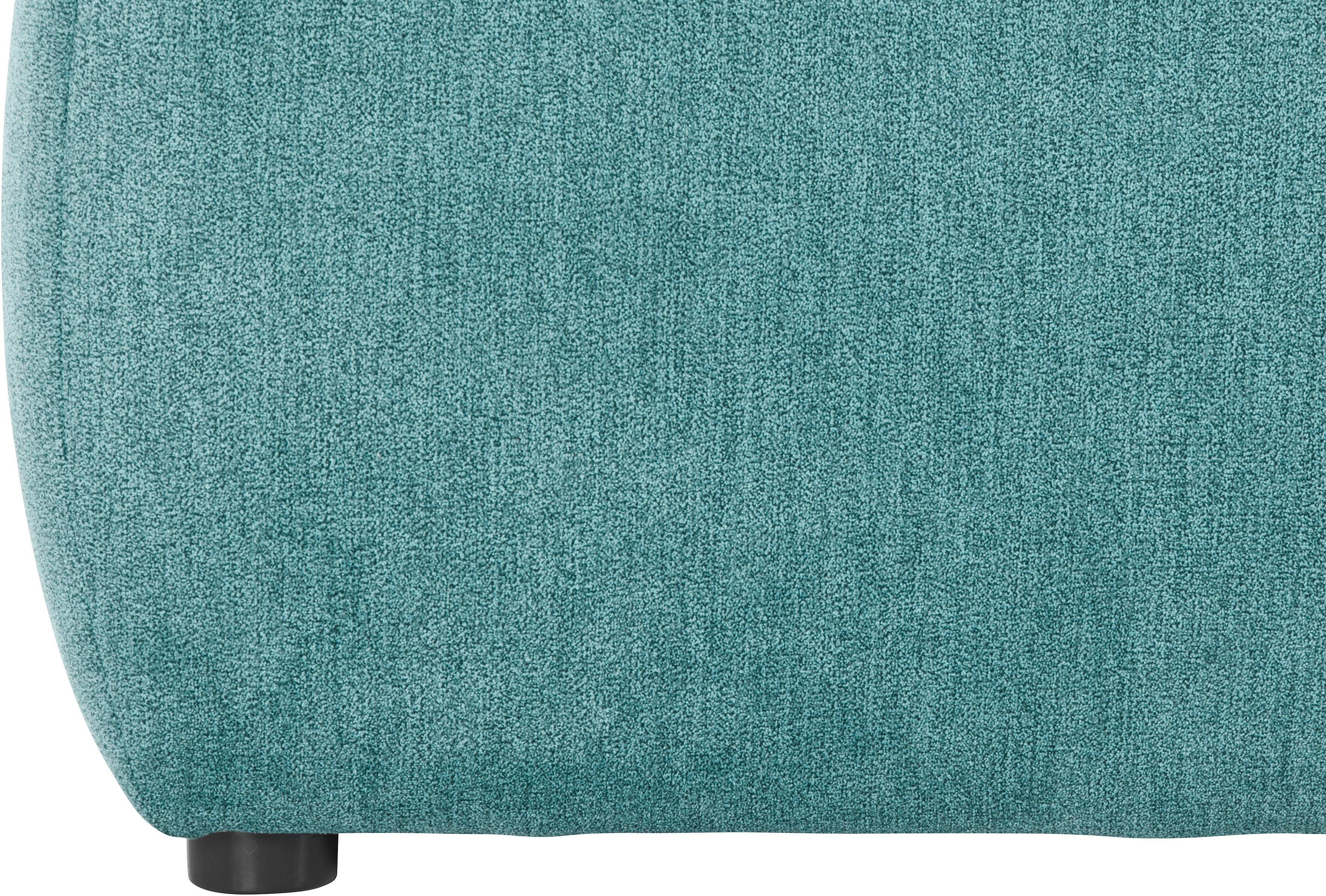 DOMO collection Hoekbank Cesena moderne hoekbank met platte armleuningen, L-vorm