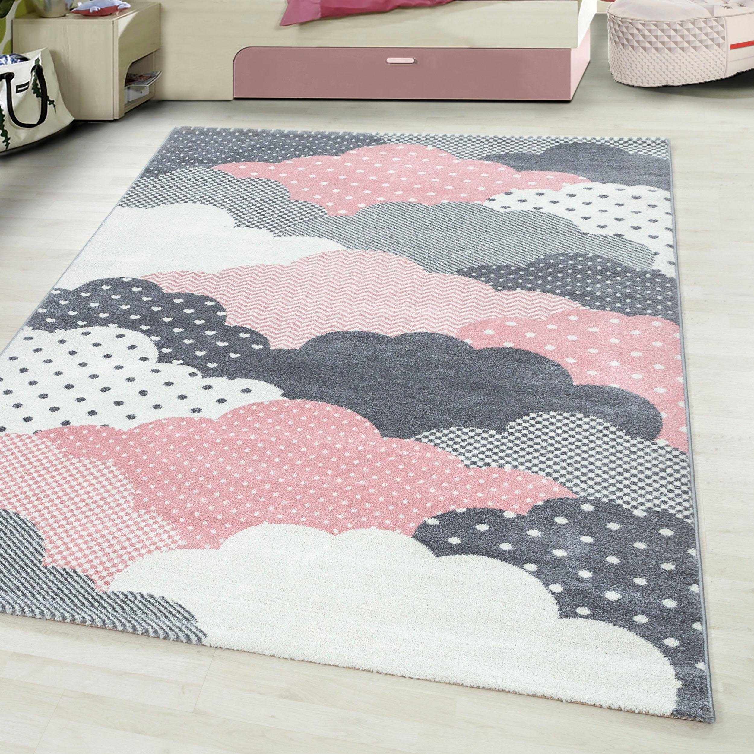Ayyildiz Teppiche Kindervloerkleed Bambi 820 ook in rond, wolken motief, kortpolig