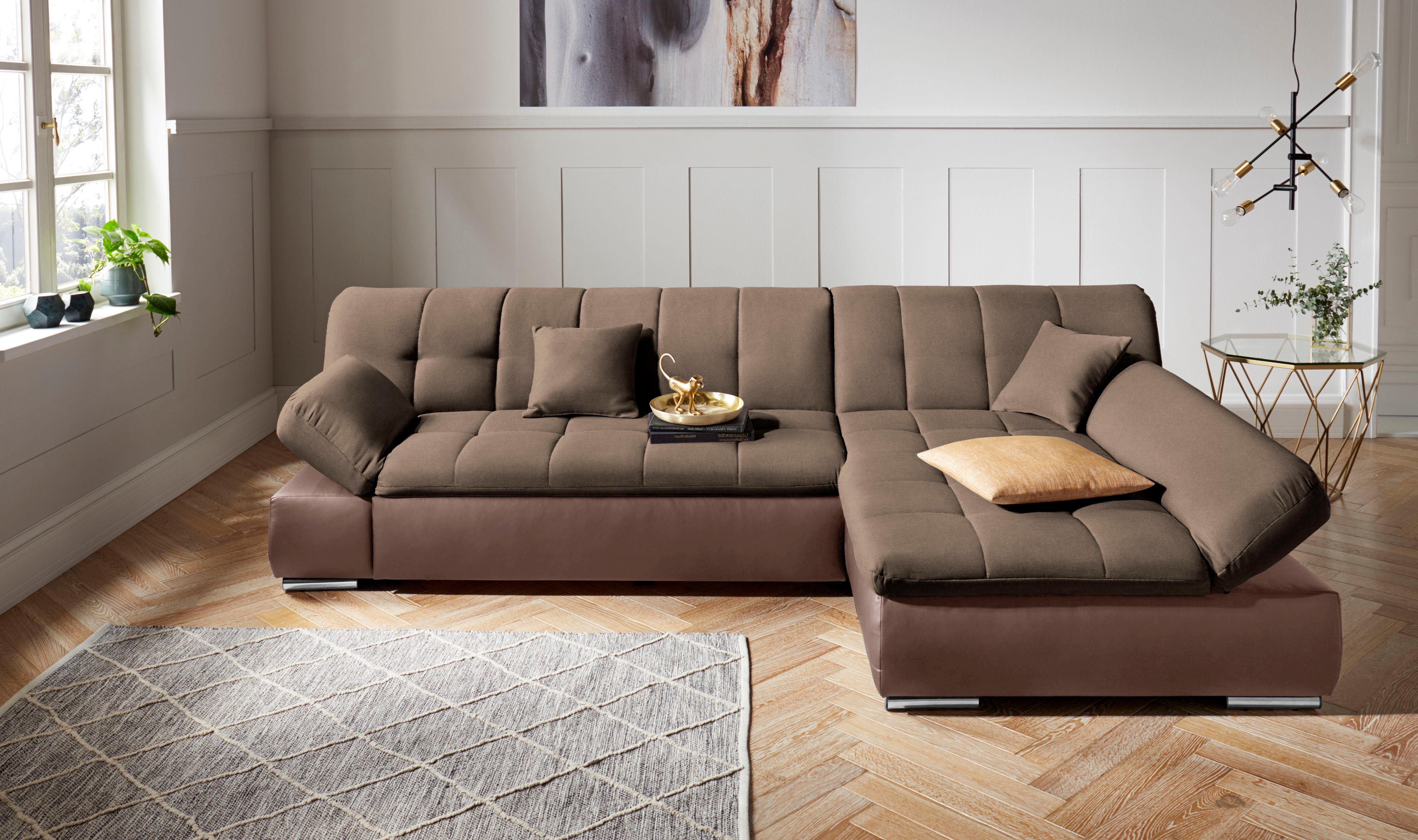 DOMO collection Hoekbank Mona optioneel met bedfunctie