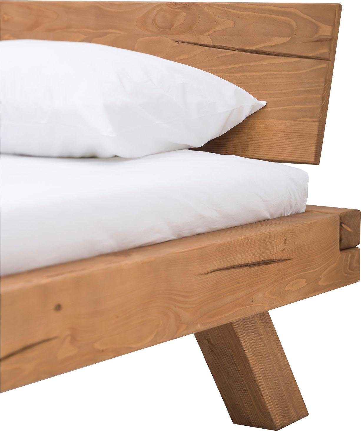 SalesFever Massief houten ledikant Eik Balkenbed in rustieke landelijke look