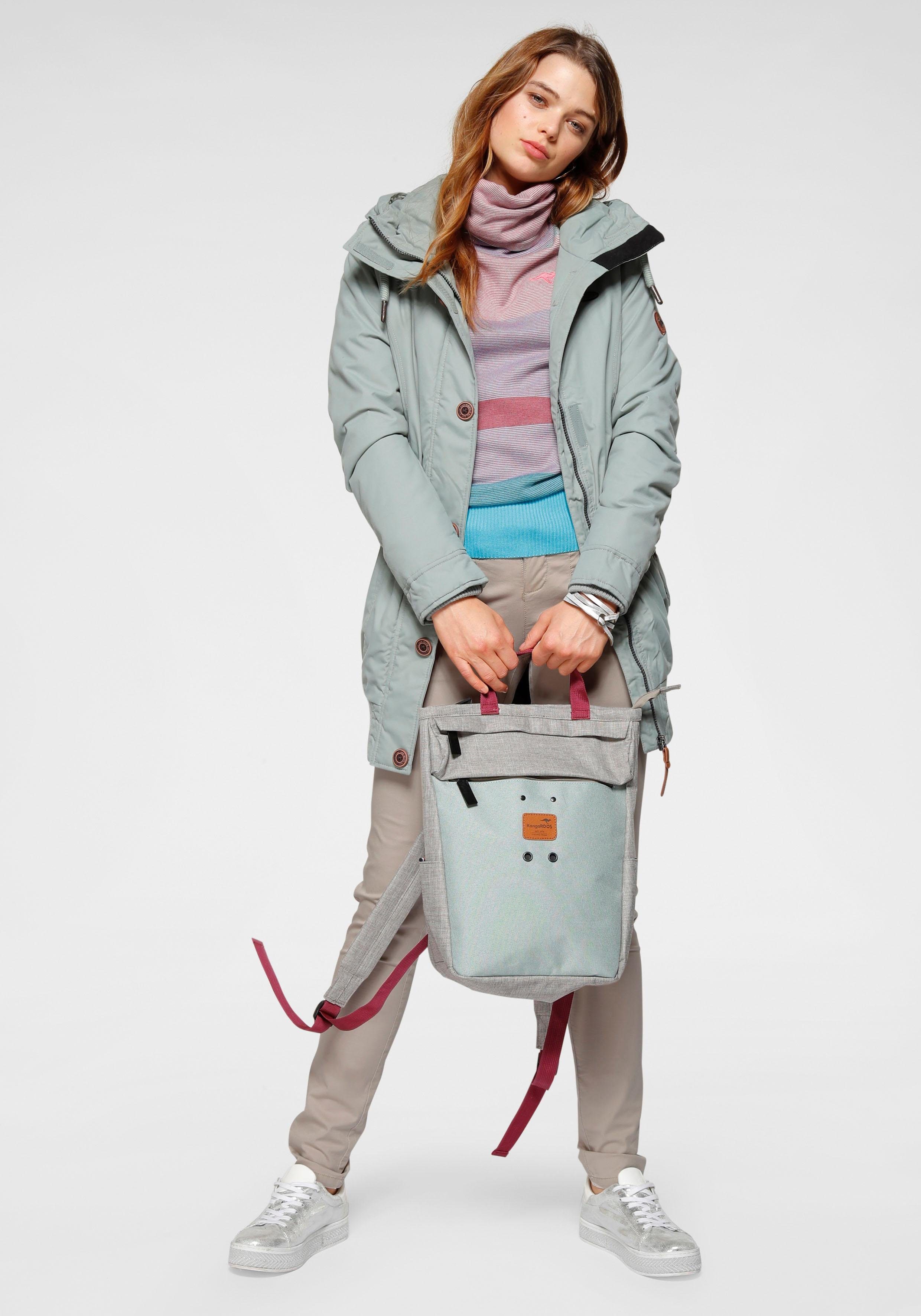 KangaROOS Chino in smal model, met koord te strikken (set, 2-delig, Met riem)