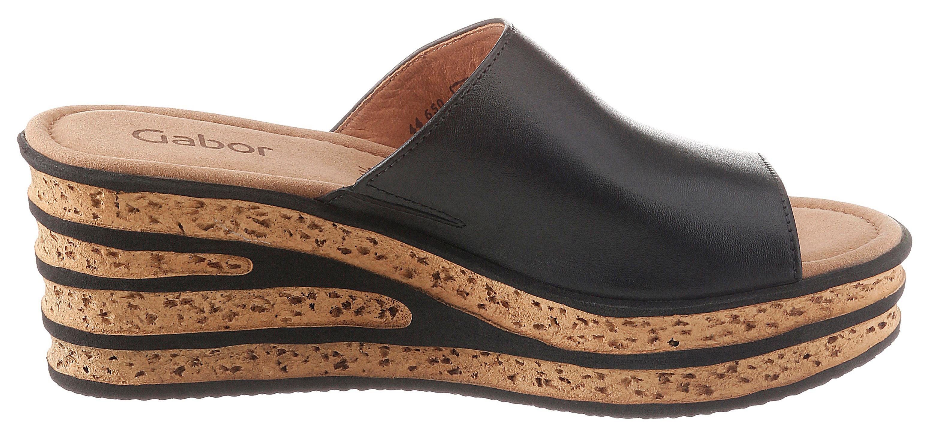 Gabor Slippers , sleehak, zomerschoen, slipper, geraffineerd hielontwerp