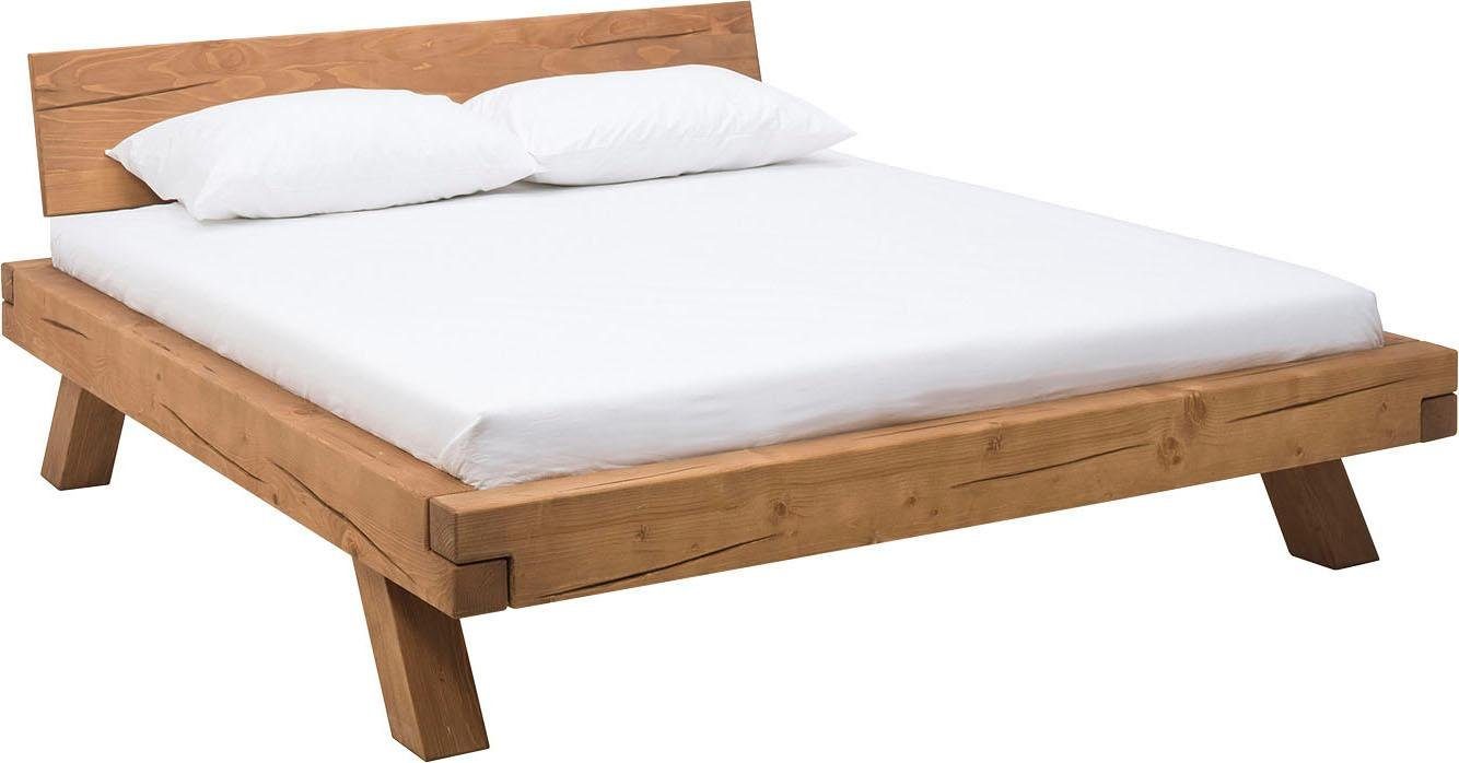 SalesFever Massief houten ledikant Eik Balkenbed in rustieke landelijke look