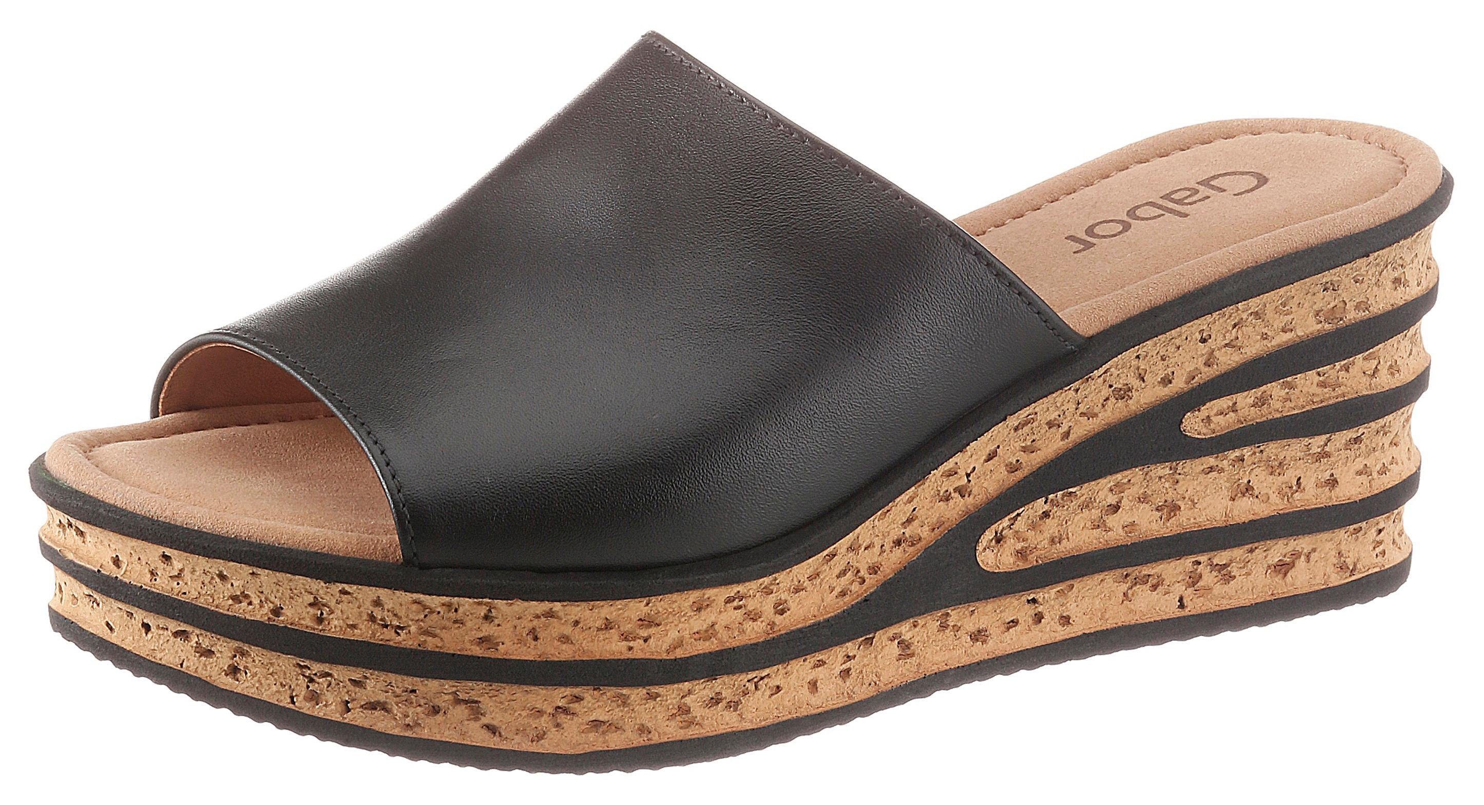 Gabor Slippers , sleehak, zomerschoen, slipper, geraffineerd hielontwerp