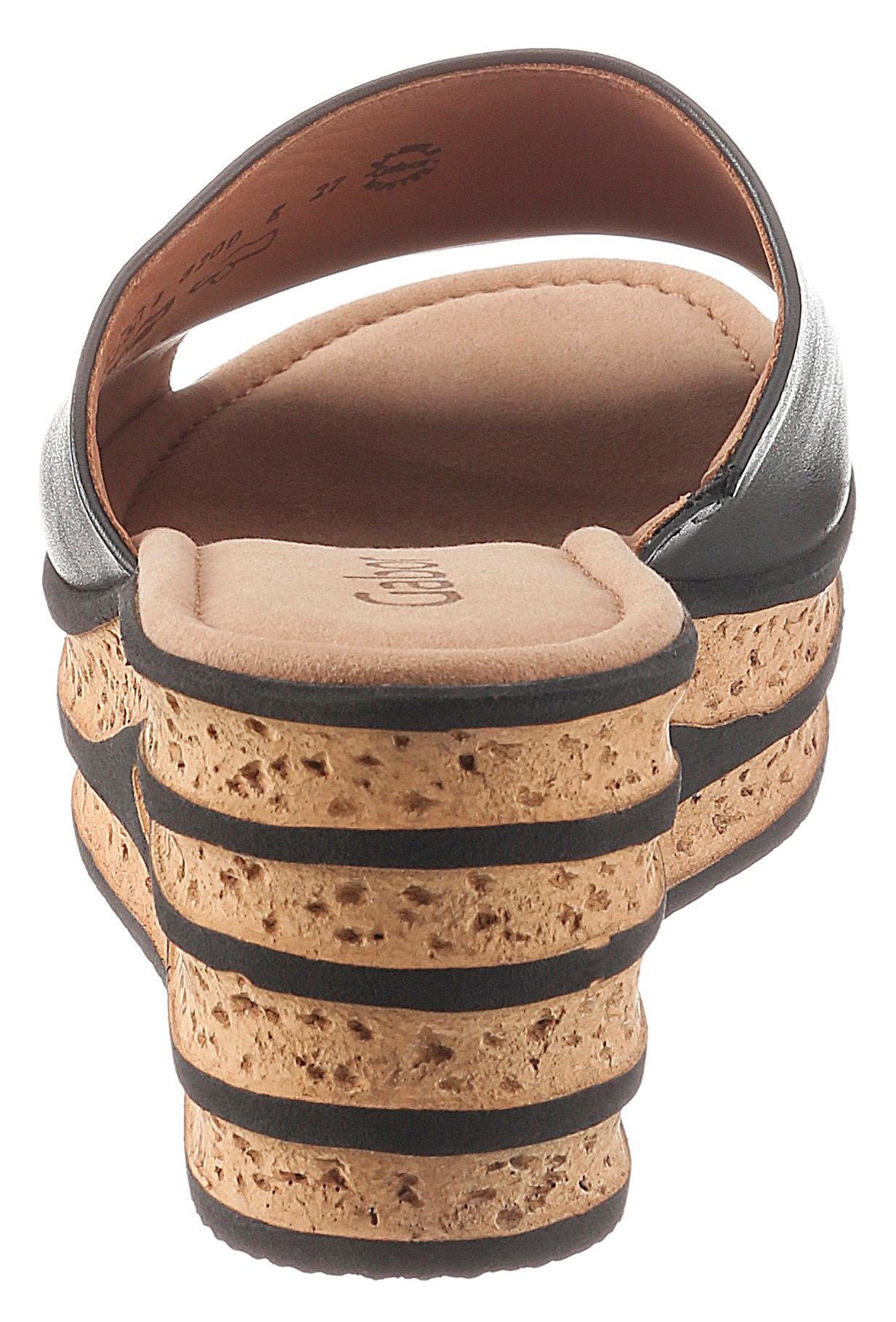 Gabor Slippers , sleehak, zomerschoen, slipper, geraffineerd hielontwerp
