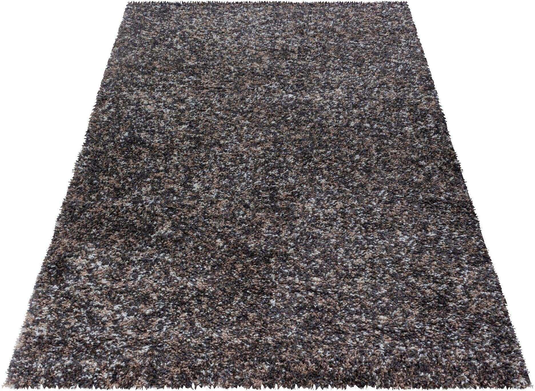 Ayyildiz Teppiche Hoogpolig vloerkleed Enjoy Shaggy ook als loper, shaggy, langpolig, gemêleerd, woonkamer moderne vloerkleden maat 80x250 cm bruin