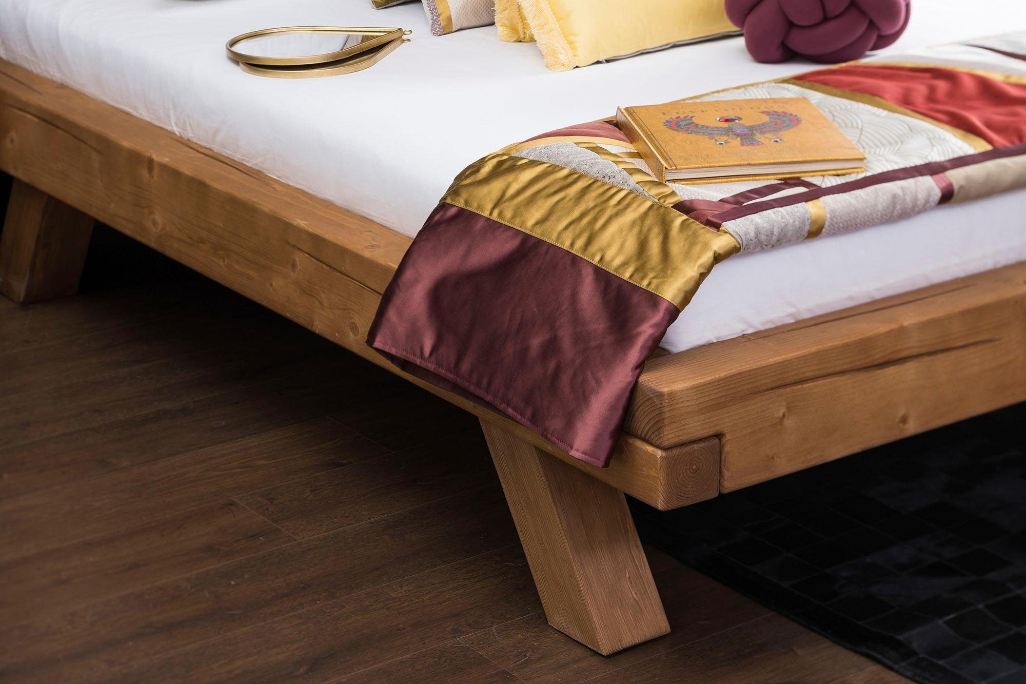 SalesFever Massief houten ledikant Eik Balkenbed in rustieke landelijke look