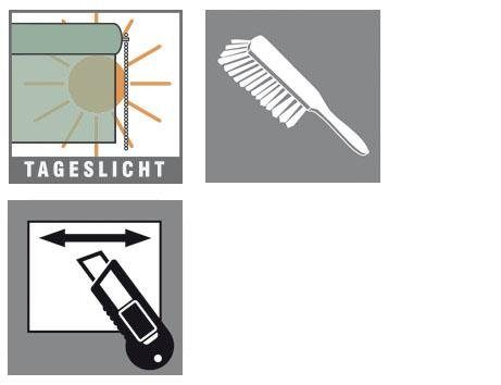 Wohnidee Rolgordijn met zijbediening Rolgordijn daglicht Kleefmontage / schroefmontage mogelijk (1 stuk)