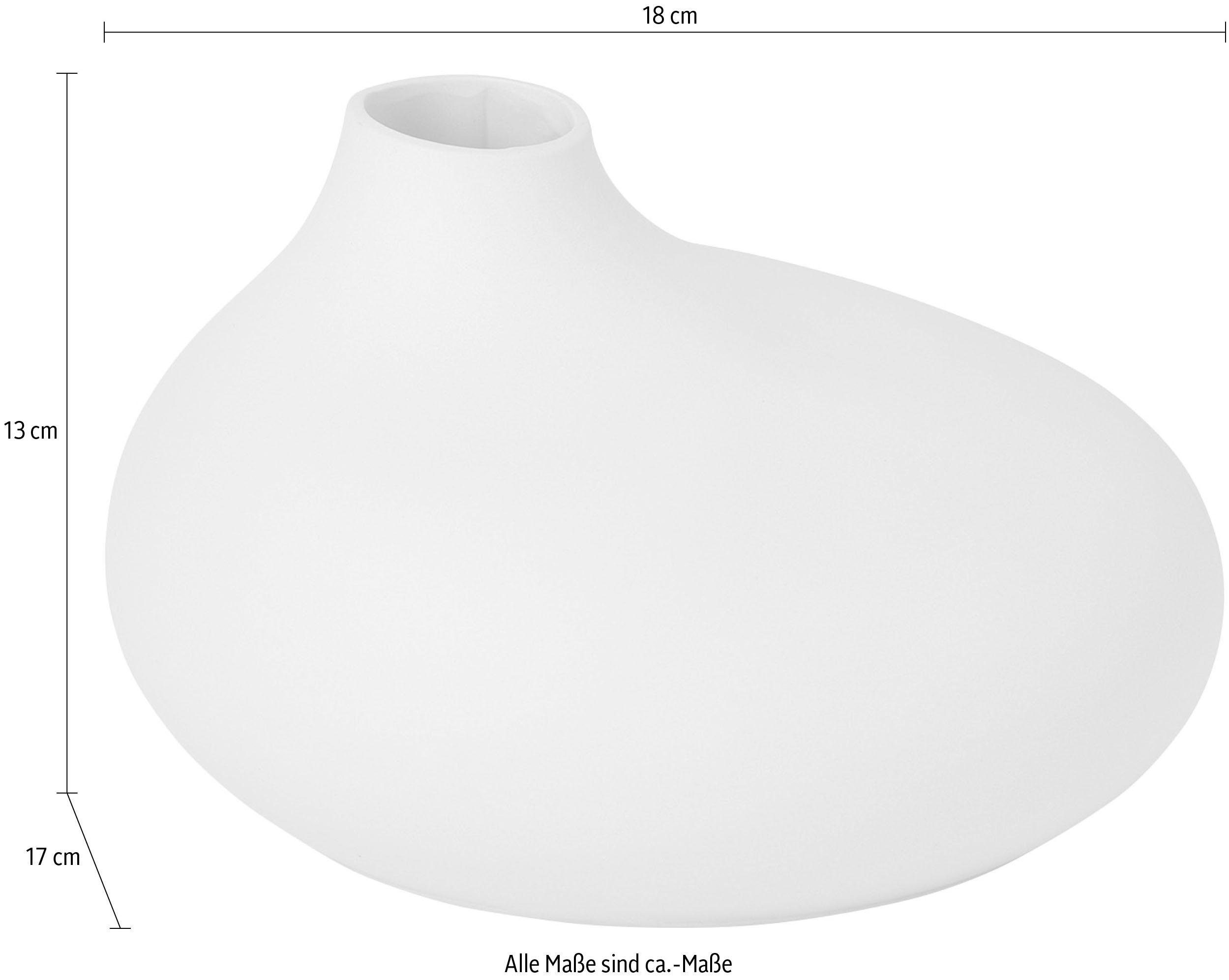 BLOMUS Siervaas NONA, van porselein Vaas in uitzonderlijke vorm, hoogte ca. 13 cm (1 stuk)