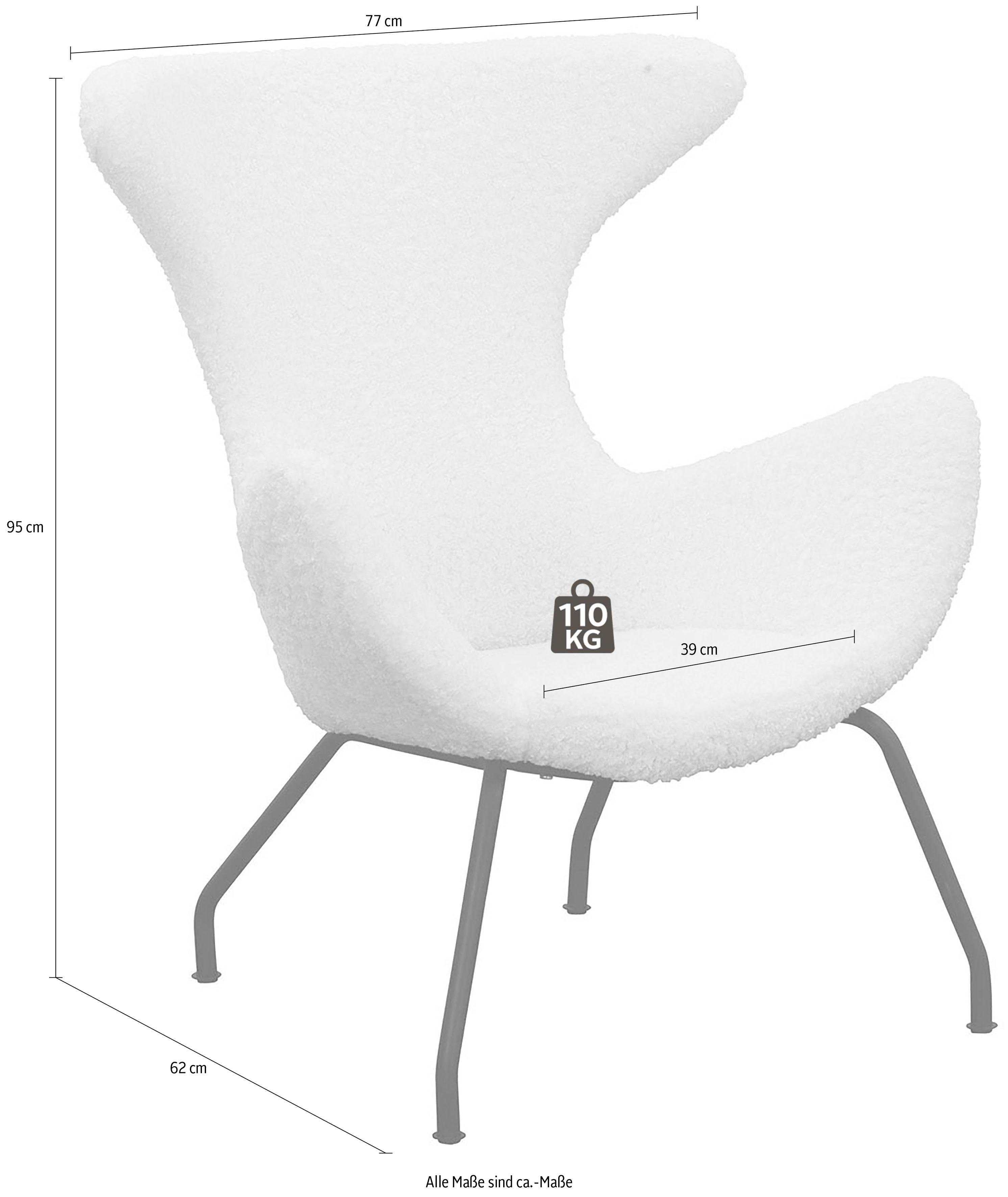 SalesFever Relaxfauteuil met zachte bekleding van imitatiebont