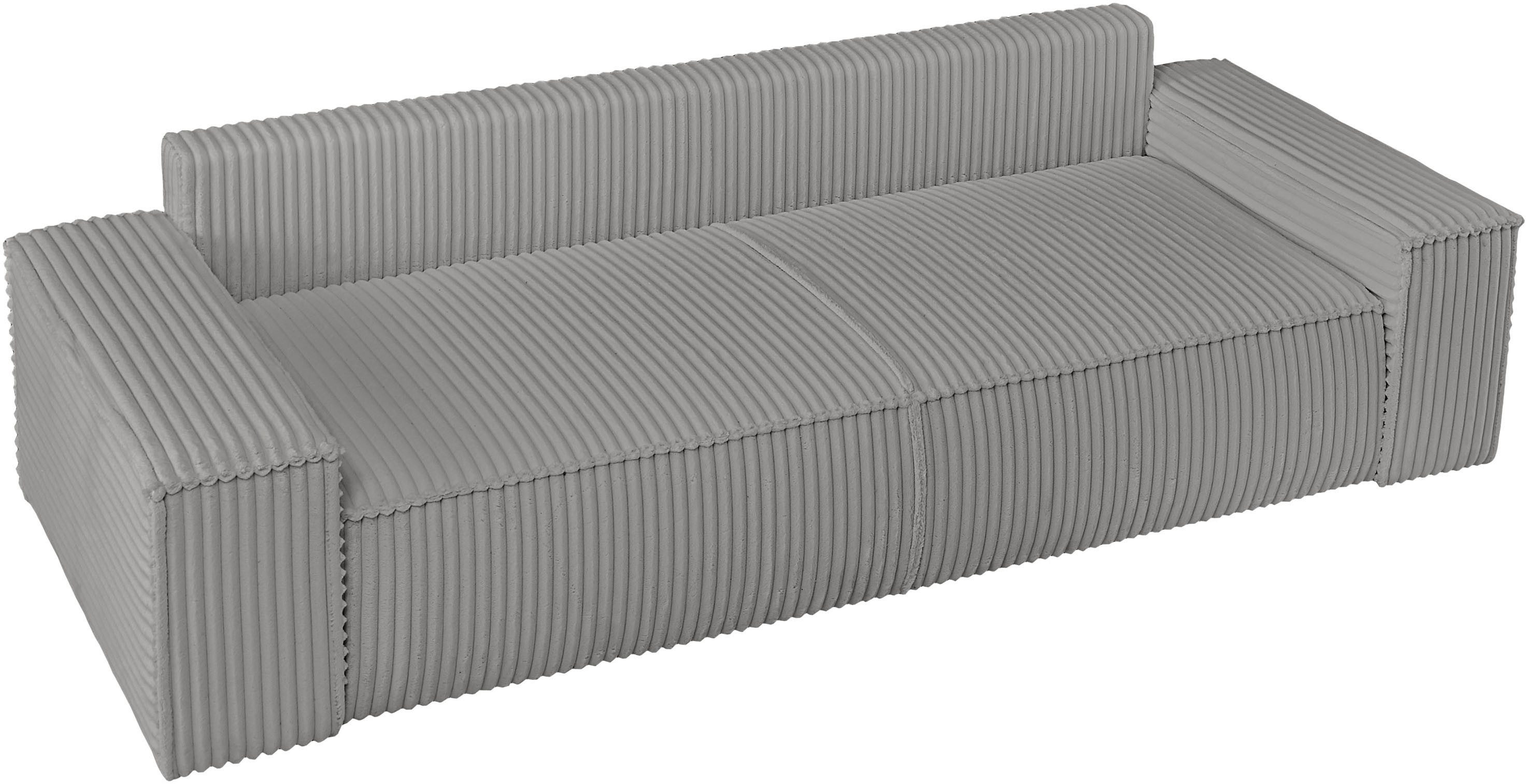 andas 3-zitsbank FINNLEY slaapbank 257 cm, slaapfunctie met bedlade (200/136cm)