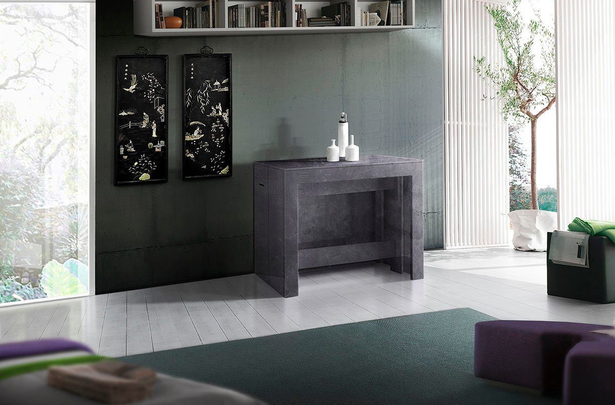 INOSIGN Eettafel Praktika, keukentafel, salontafel, eettafel met uittrekfunctie, uittrekbaar van 50 cm naar 300 cm